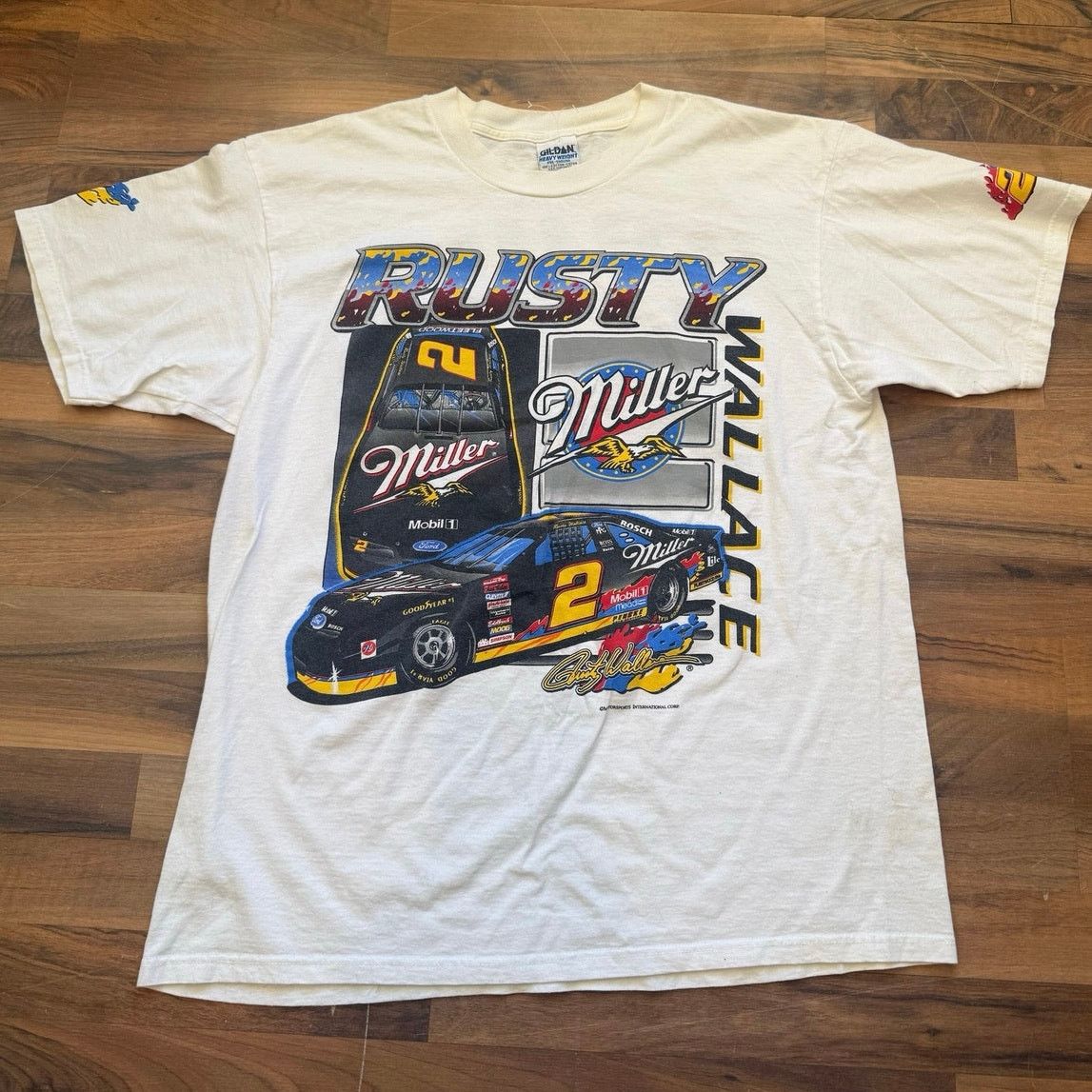 Gildan 90s Rusty Wallace Miller Built For Speed Size Xl Size US XL / EU 56 / 4 - 1 Thumbnail