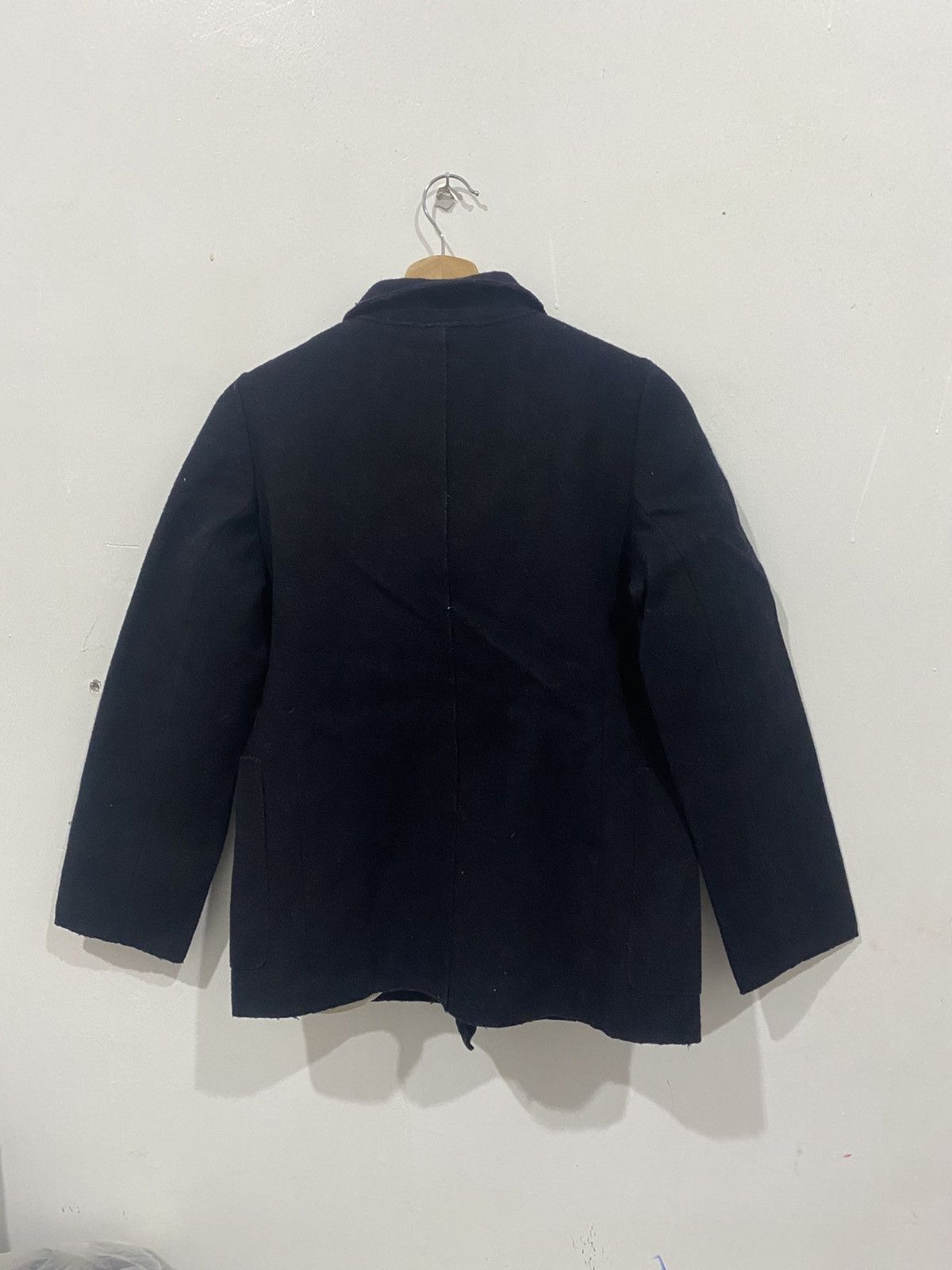 Pas de Calais Pas De Calais Navy Blue Coat Wool Blend Jacket Size US S / EU 44-46 / 1 - 2 Thumbnail