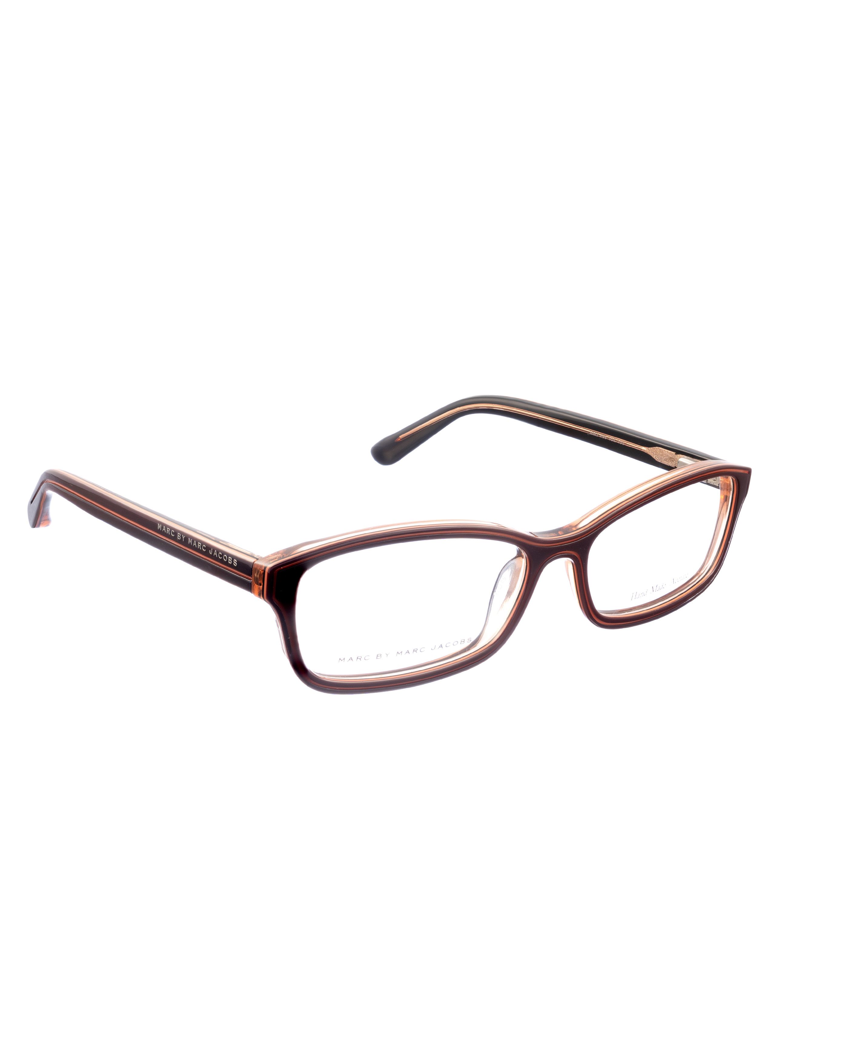 Marc Jacobs Marc by Marc Jacobs 00s Rectangular Brown and Orange Glasses Size ONE SIZE - 1 Thumbnail