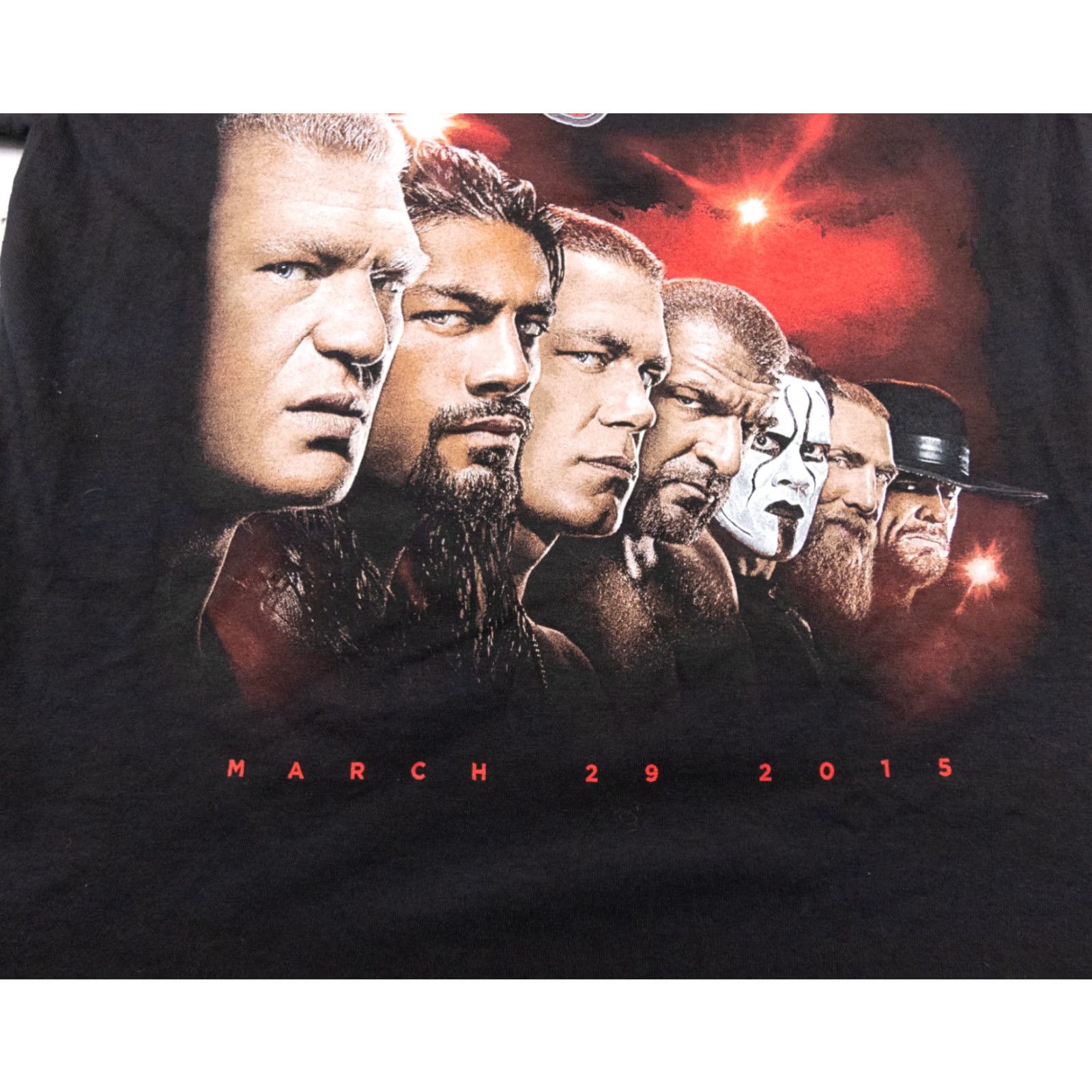 Vintage WWE 2015 Wrestlemania T-Shirt Adult Medium Black Short Sleeve Graphic Mens Size US M / EU 48-50 / 2 - 3 Thumbnail