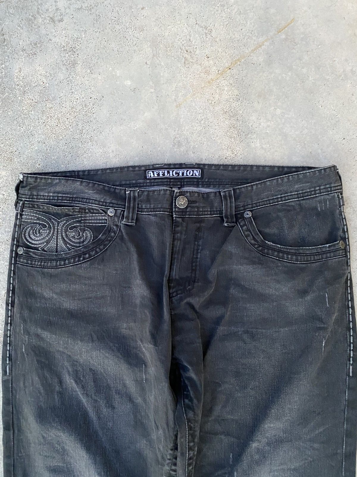 Affliction 2000s Affliction Ace Cross Embroidered y2k jesse pinkman Size US 42 / EU 58 - 9 Thumbnail