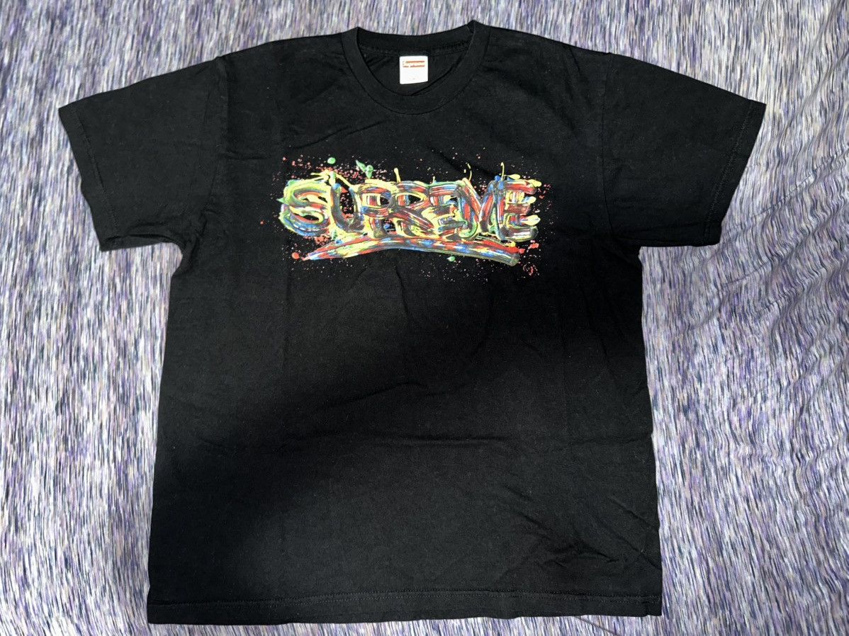 Supreme Supreme Paint Logo Tee Size US M / EU 48-50 / 2 - 1 Thumbnail