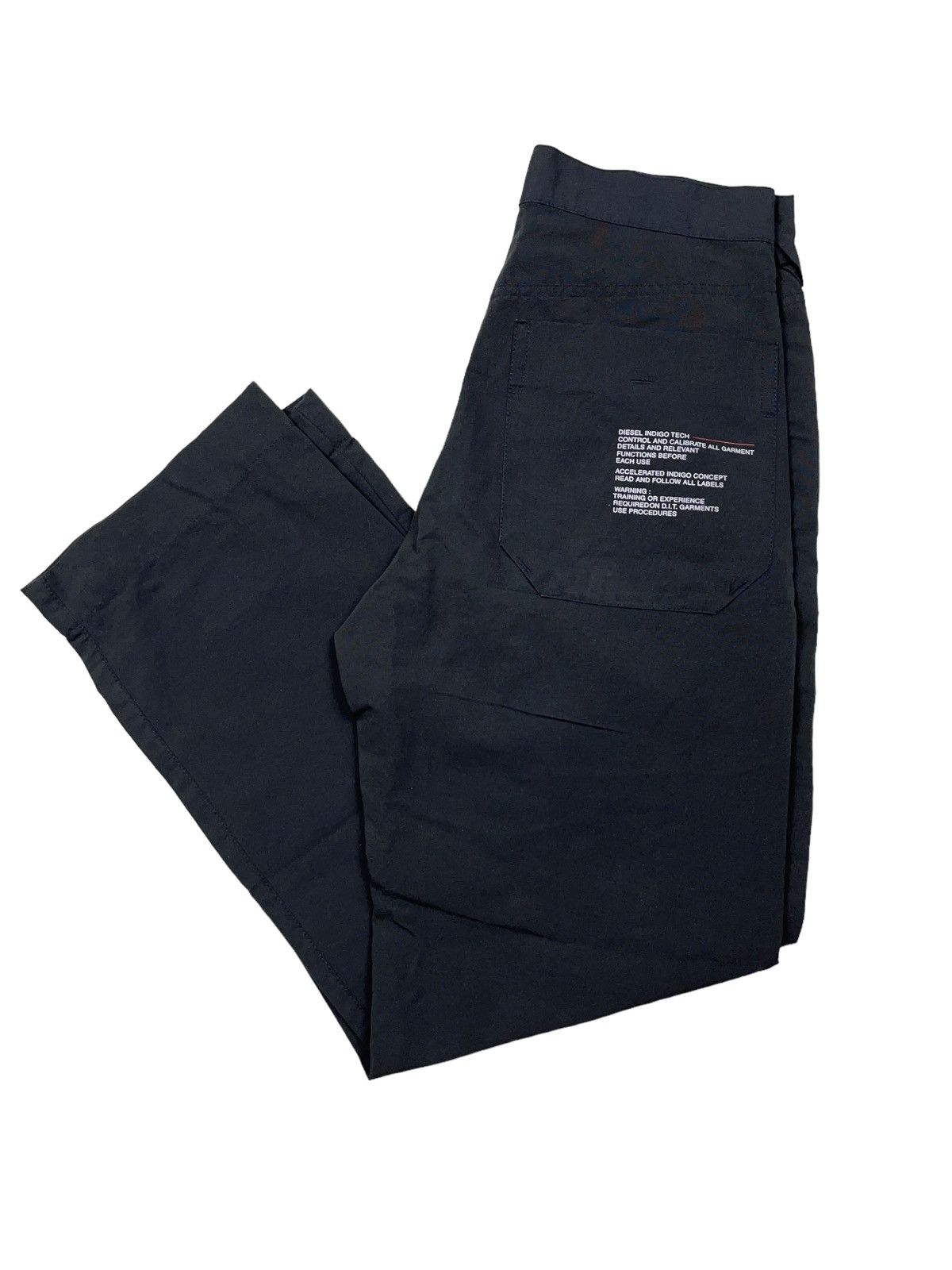 Diesel × Japanese Brand × Vintage Vintage Diesel Indigo Tech Pants Jeans Size US 29 - 1 Thumbnail