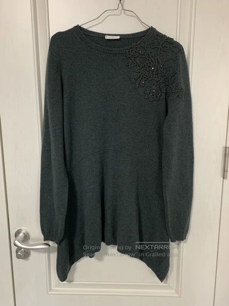 Brunello Cucinelli Brunello Cucinelli Cashmere Sweater, Dark Gray, Blended wi Size XL / US 12-14 / IT 48-50 - 1 Thumbnail
