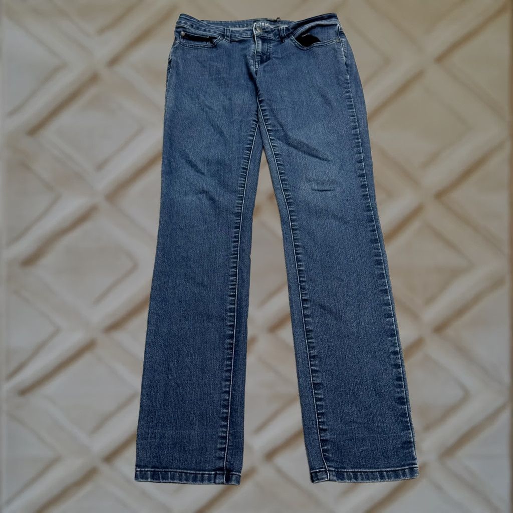 Prana Prana Kayla Mid Rise Skinny Jeans Womens 4/27 Blue Denim Stretch Casual Size 27" / US 4 / IT 40 - 1 Thumbnail