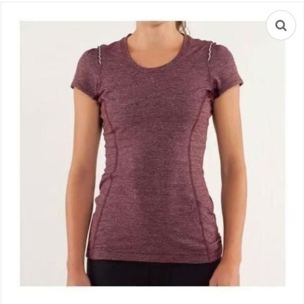 Lululemon LULULEMON Star Runner Red/White Bordeaux Tonka Stripe Sz 10 Size 3XL / US 20-22 - 1 Thumbnail