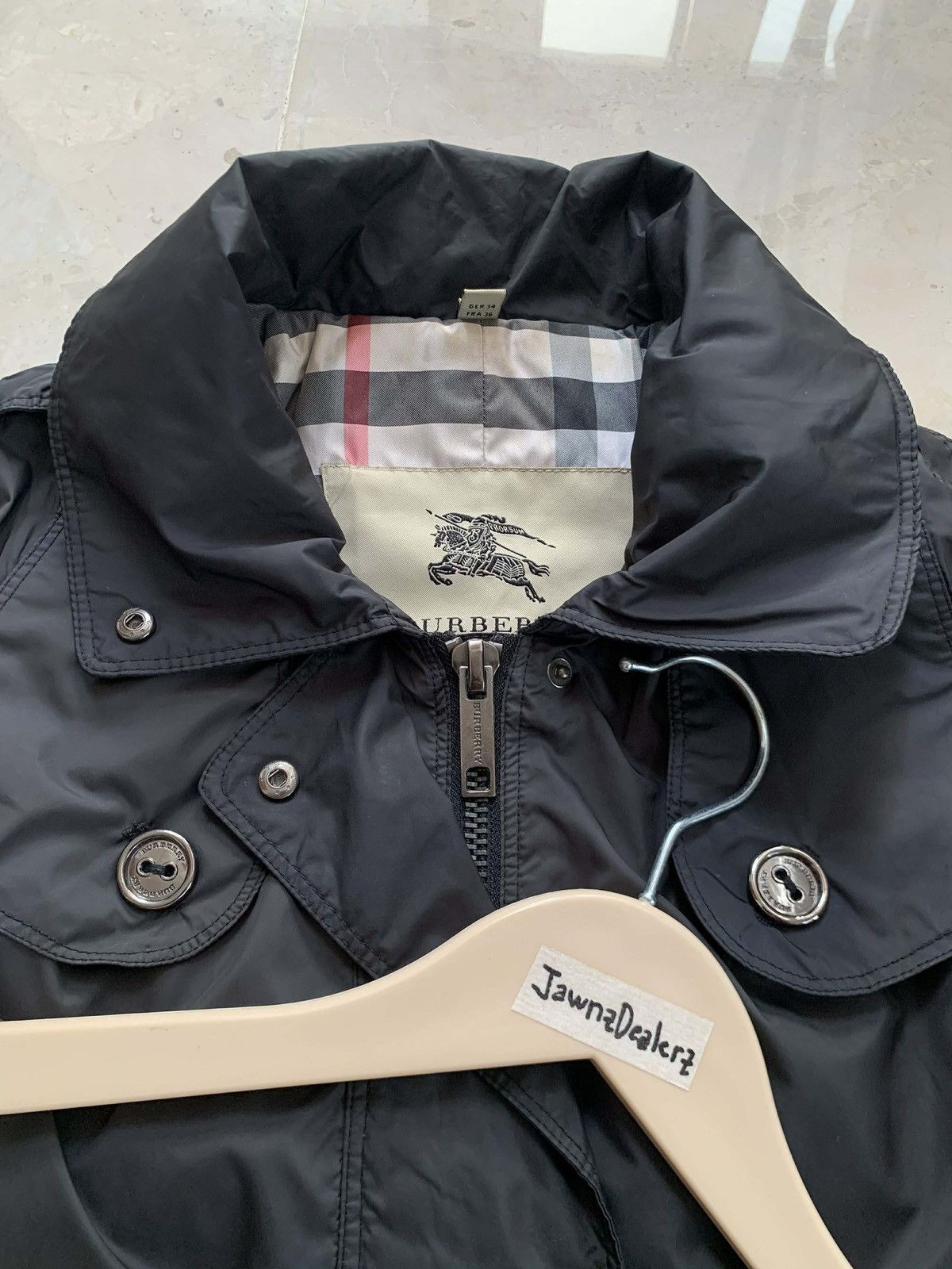 Burberry Burberry Nylon Utility Jacket (Black) Size M / US 6-8 / IT 42-44 - 3 Thumbnail