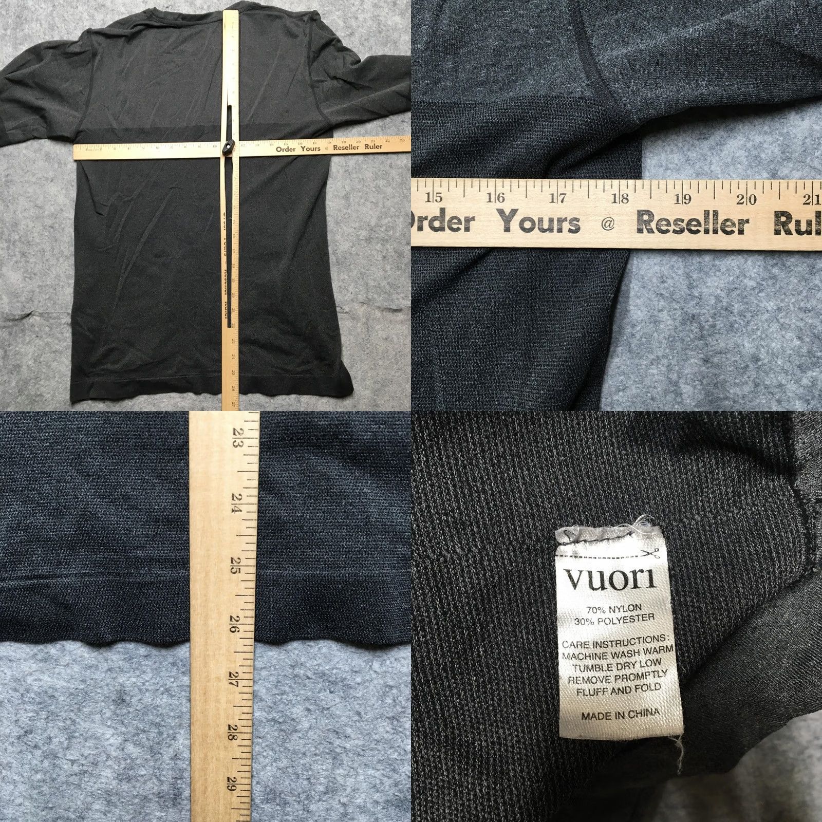 Vuori Vuori Shirt Mens L Gray Long Sleeve Athletic Pullover Defects Size US L / EU 52-54 / 3 - 9 Thumbnail