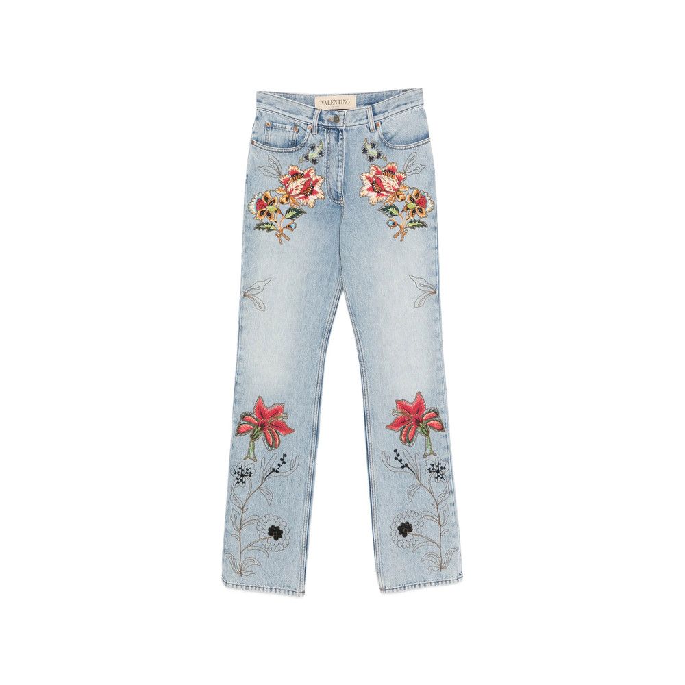 Valentino Valentino BLUE Denim - Straight-Leg Jeans Size 26" / US 2 / IT 38 - 1 Thumbnail