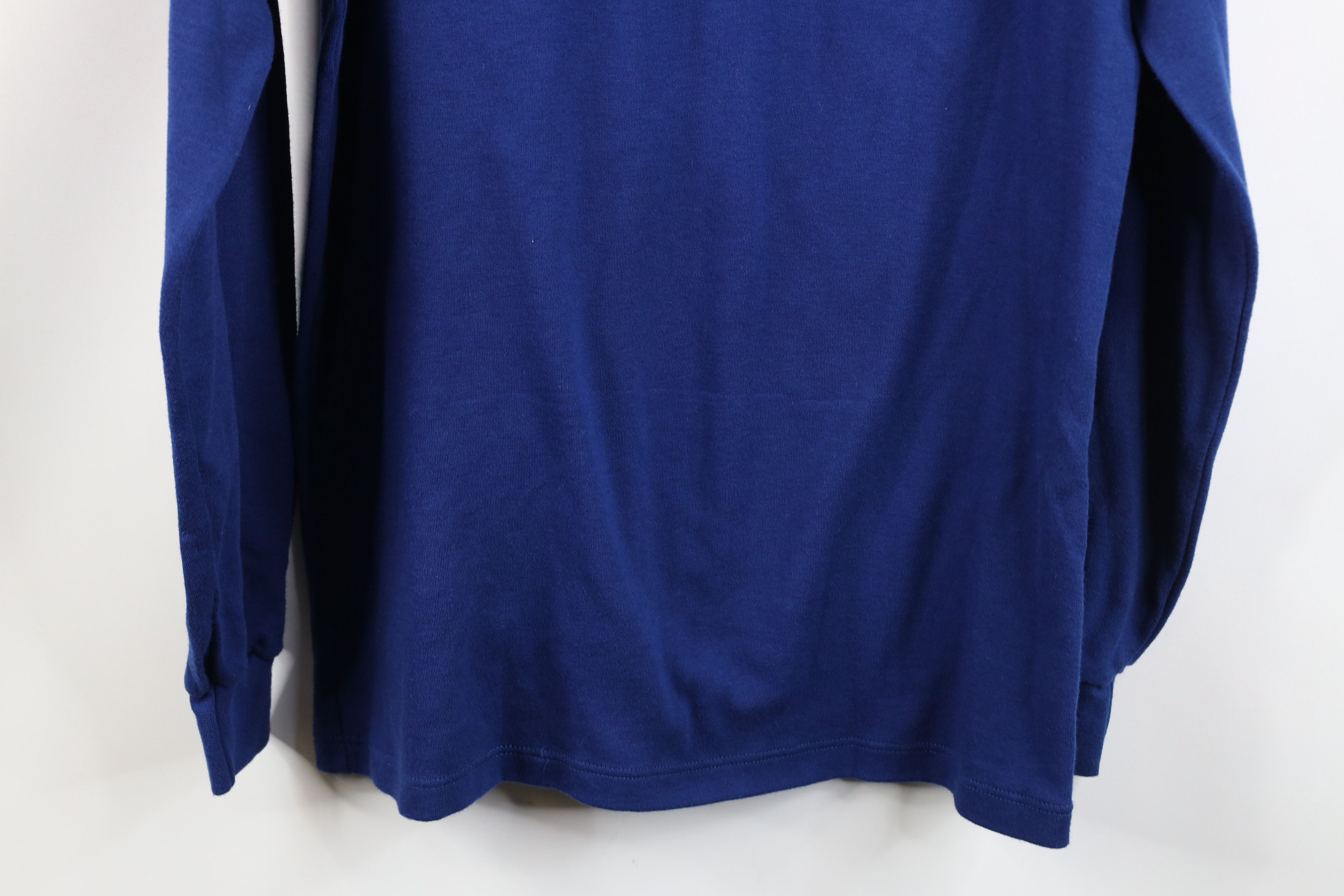 Vintage Vintage 90s Streetwear Thermal Turtleneck T-Shirt Blue USA Size US XL / EU 56 / 4 - 11 Thumbnail