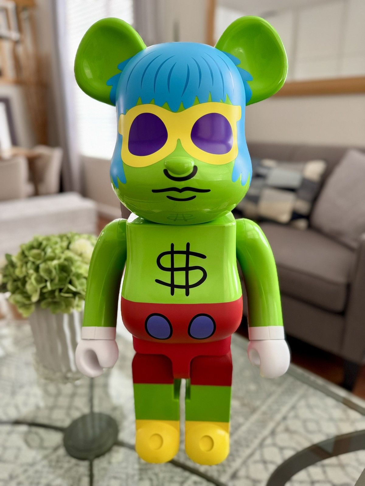 Medicom Toy Medicom Keith Haring Andy Mouse 1000% Bearbrick Figure New Size ONE SIZE - 1 Thumbnail