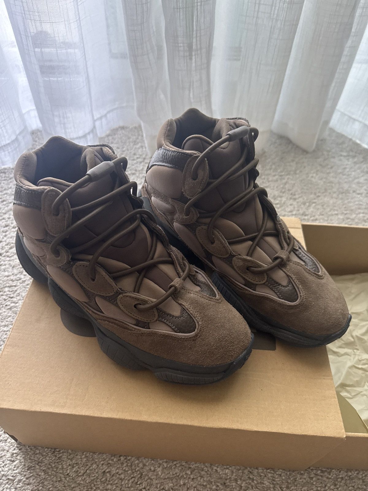 Adidas  Yeezy Yeezy 500 High Tyrian | Grailed