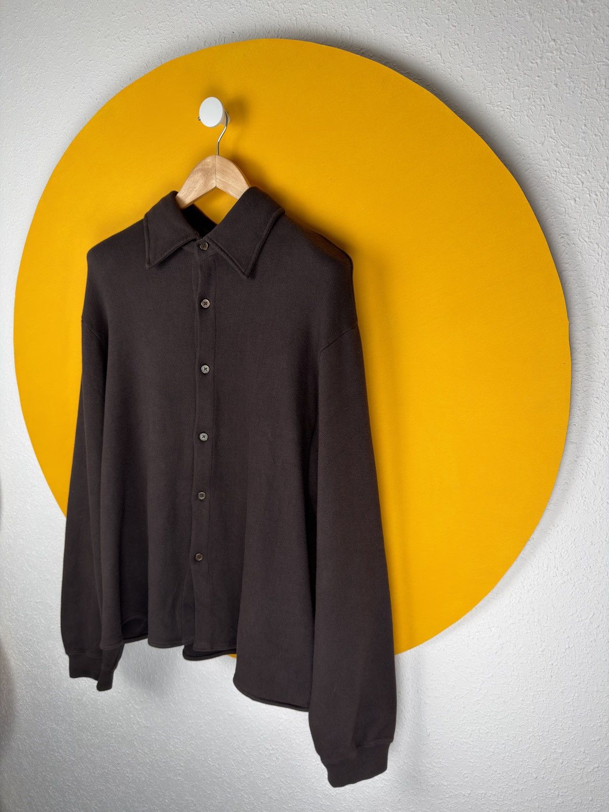 Our Legacy Our Legacy Recovery Shirt (Deep Brown Fuzzy Fleece) Size US M / EU 48-50 / 2 - 4 Thumbnail