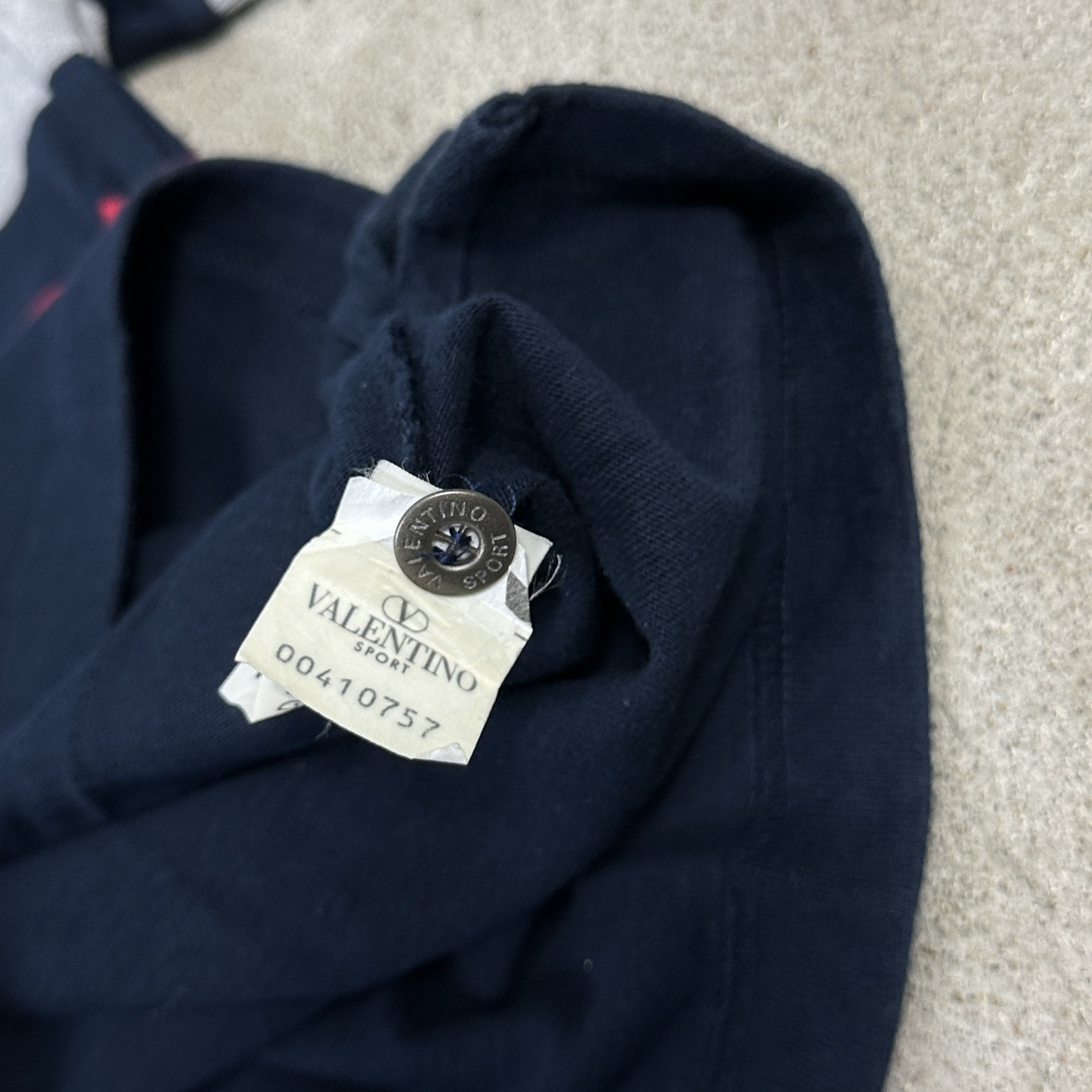 Valentino × Vintage Vintage Striped Y2K Casual Streetwear Valentino Polo T-shirt Size US L / EU 52-54 / 3 - 5 Thumbnail
