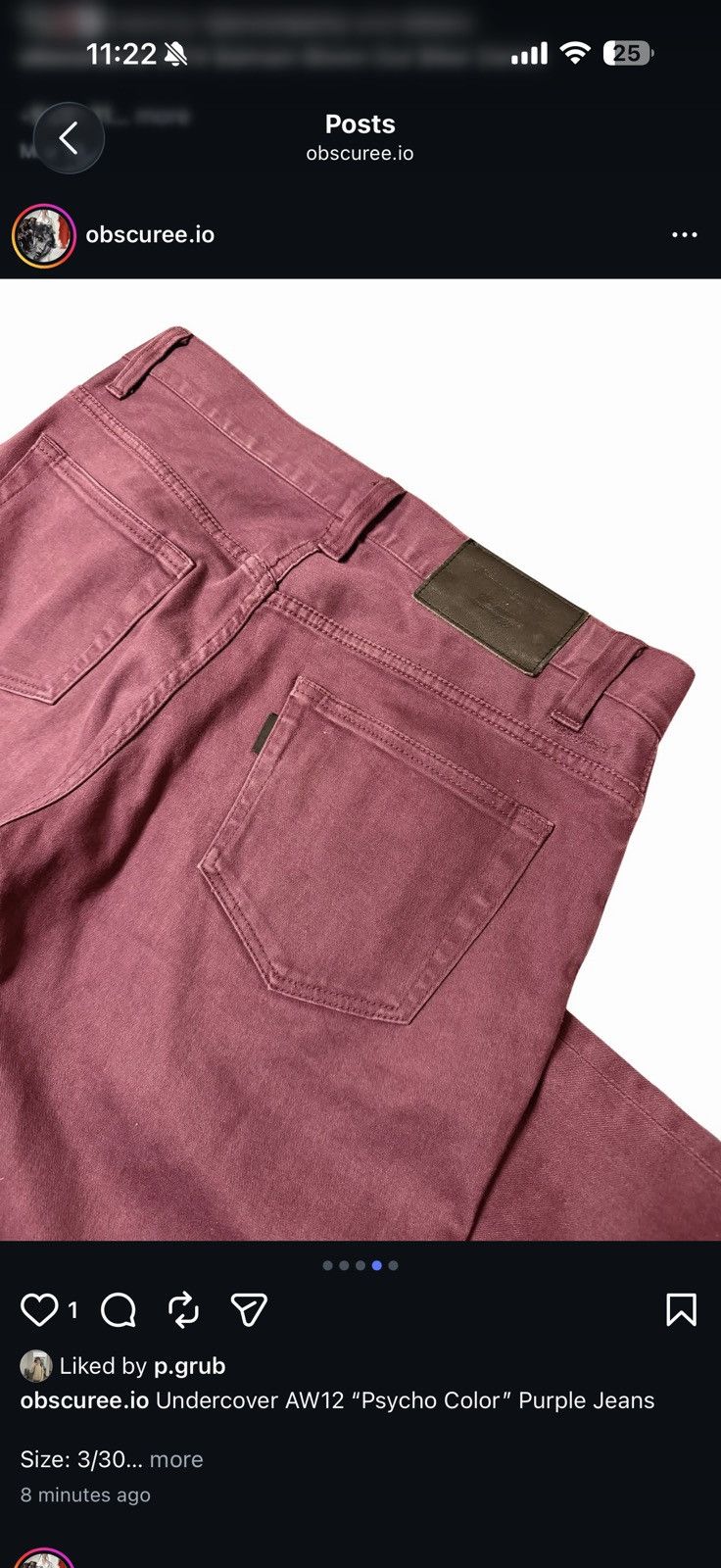 Undercover Undercover AW12 "Psycho Color" Purple Jeans Size US 30 / EU 46 - 4 Thumbnail