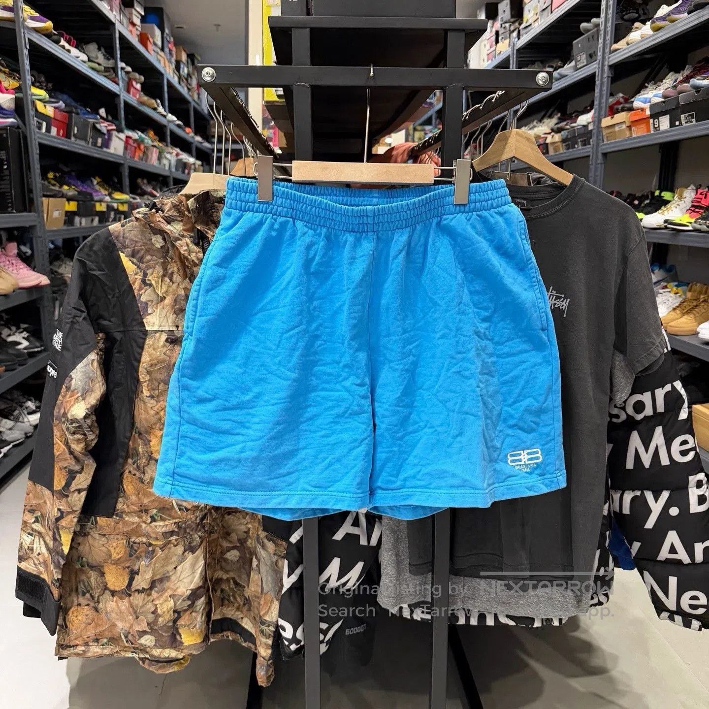 Balenciaga Balenciaga Lock Double B Blue Shorts. Size US 40 / EU 56 - 1 Thumbnail