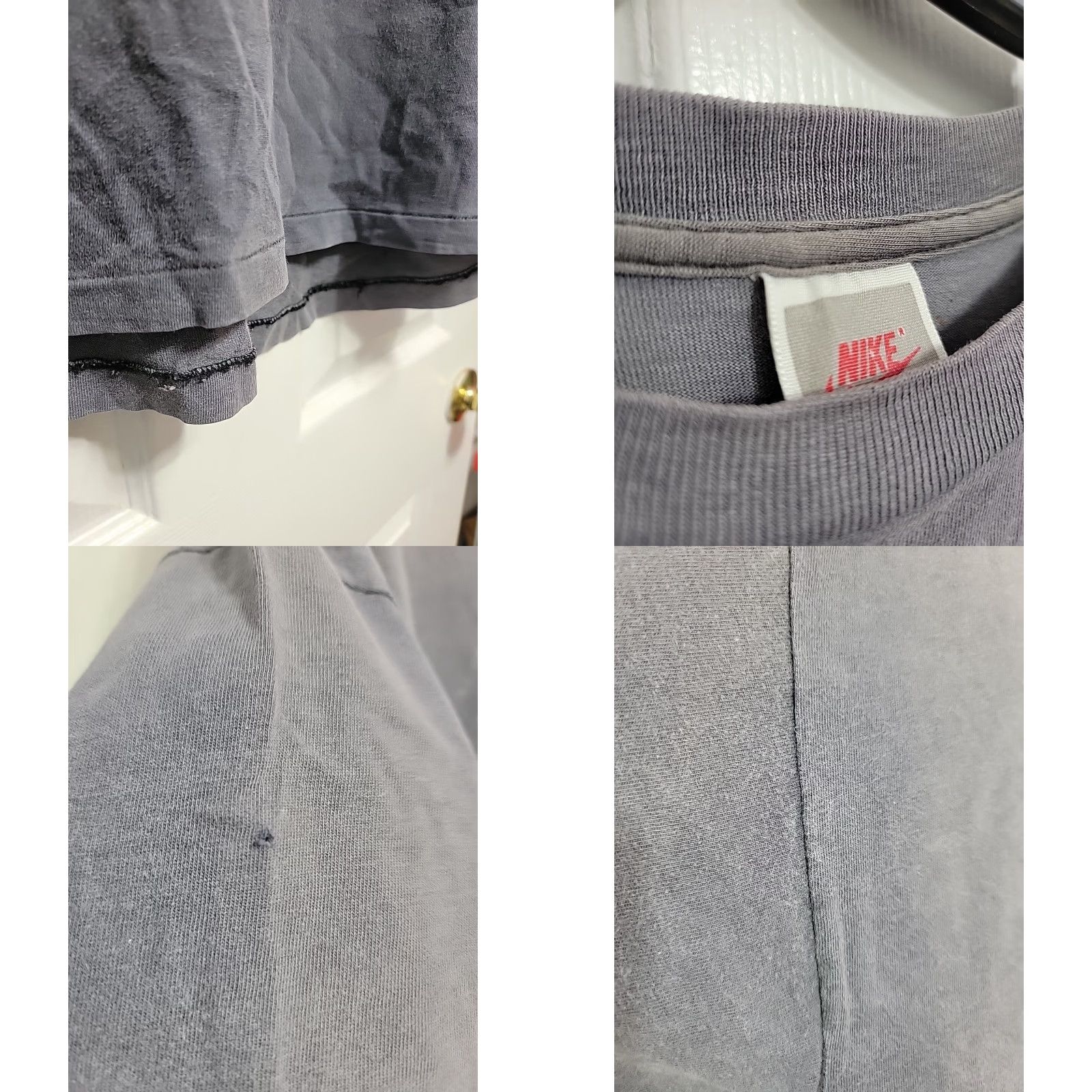 Nike VINTAGE Nike Volleyball T Shirt Set Bump Spike Grey Size XL 44-46 Mens Shirt Short Sleeve Crew Neck 90s Sports Gray Size US XL / EU 56 / 4 - 8 Thumbnail