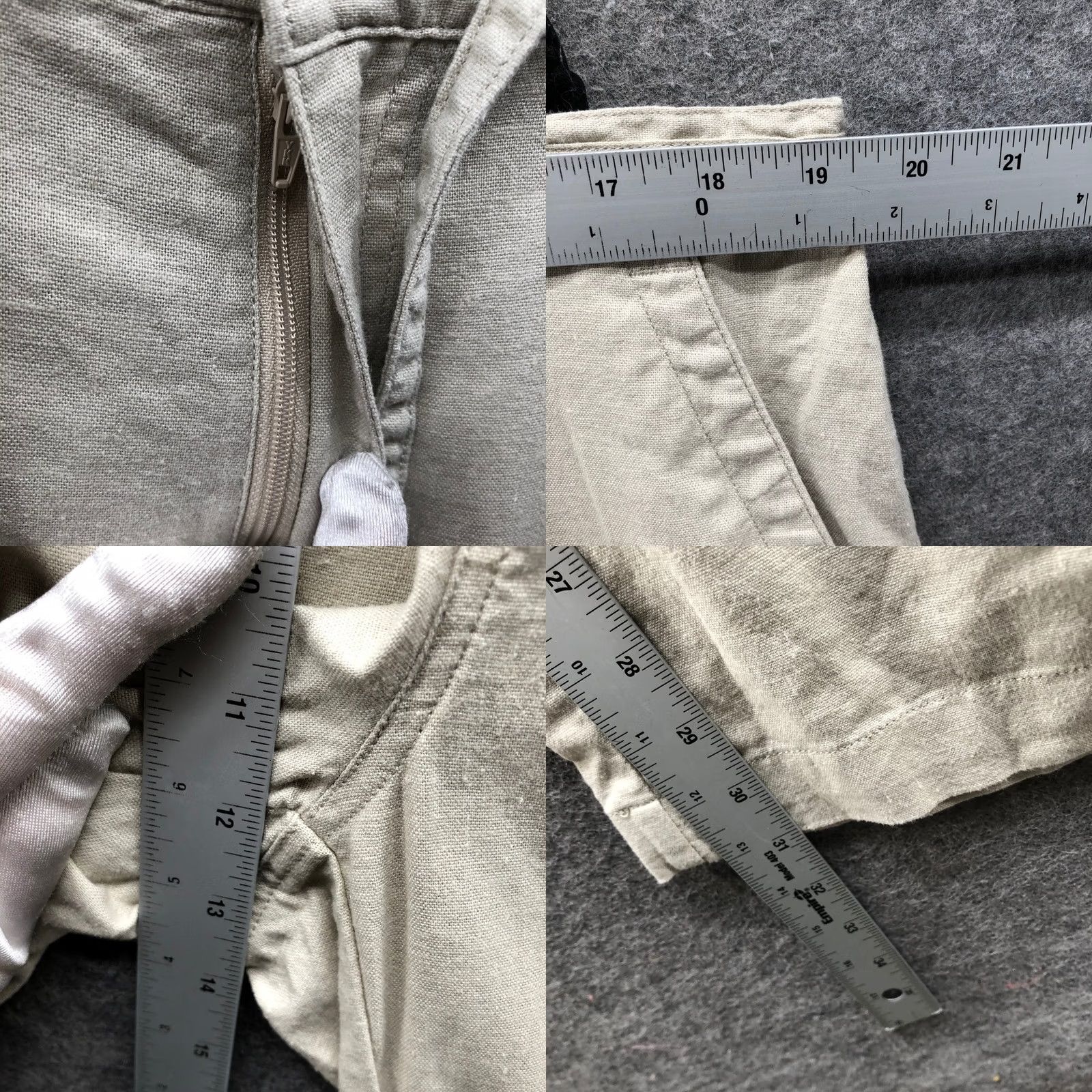 Vintage Havanera Pants Mens XL Beige Cotton Linen Straight Leg Drawstring Resort Size US 36 / EU 52 - 8 Thumbnail