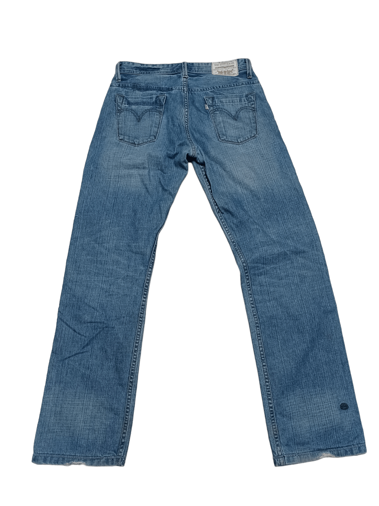 Levi's Vintage Clothing VINTAGE EARLY 00S LEVIS ECO W30 L32 DISTRESSED JEANS DENIM Size US 30 / EU 46 - 2 Thumbnail