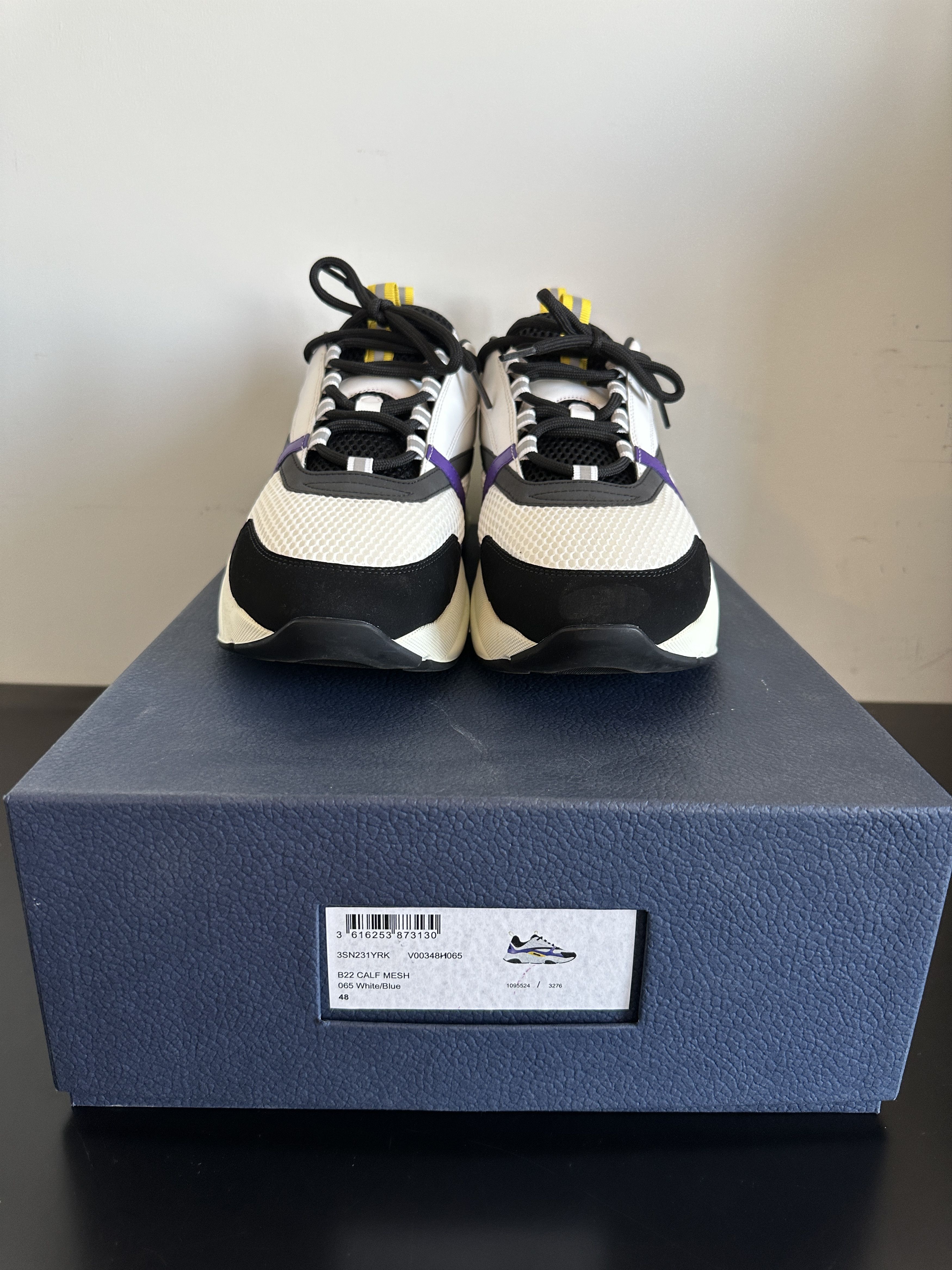 Dior Christian Dior B22 White / Blue Calf Mesh Size US 15 / EU 48 - 1 Thumbnail