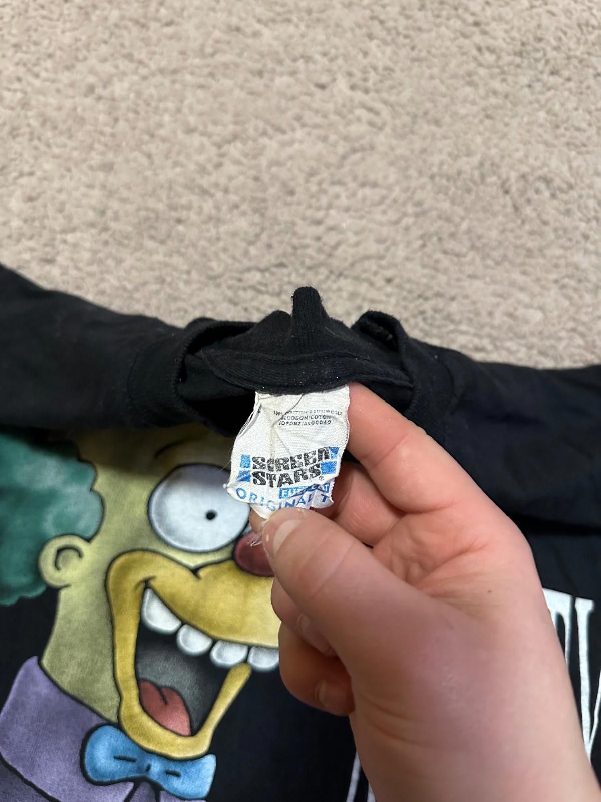 Fruit Of The Loom 1997 The Simpsons Krusty The Clown Single-Stitch T-Shirt Size US L / EU 52-54 / 3 - 5 Thumbnail