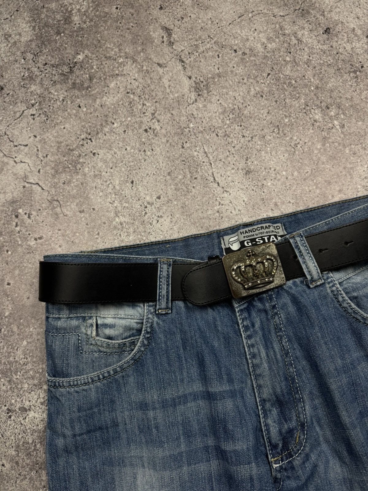 Japanese Brand 00’s NUMBER NINE CROWN JAPAN GLAMOUR Y2K BELT VINTAGE RARE Size ONE SIZE - 3 Thumbnail