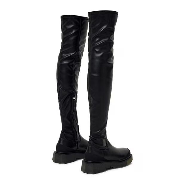 Off-White o1g2r1mq0125 Thigh High Boots in Black Size US 7 / IT 37 - 4 Thumbnail