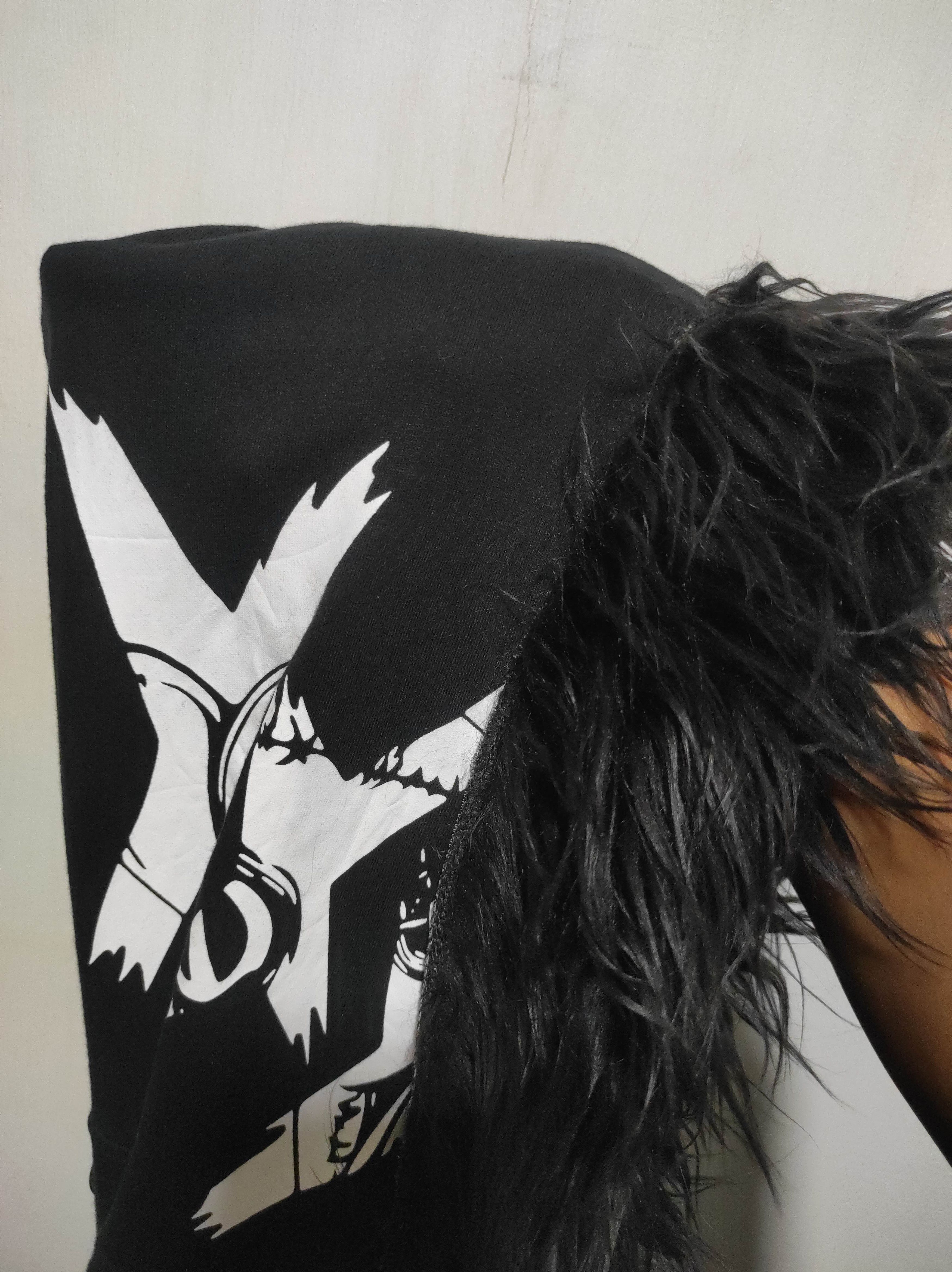 If Six Was Nine Nier Clouting Wings Back Zipper Fur Hoodie LGB i6w9 style Size US XL / EU 56 / 4 - 10 Thumbnail
