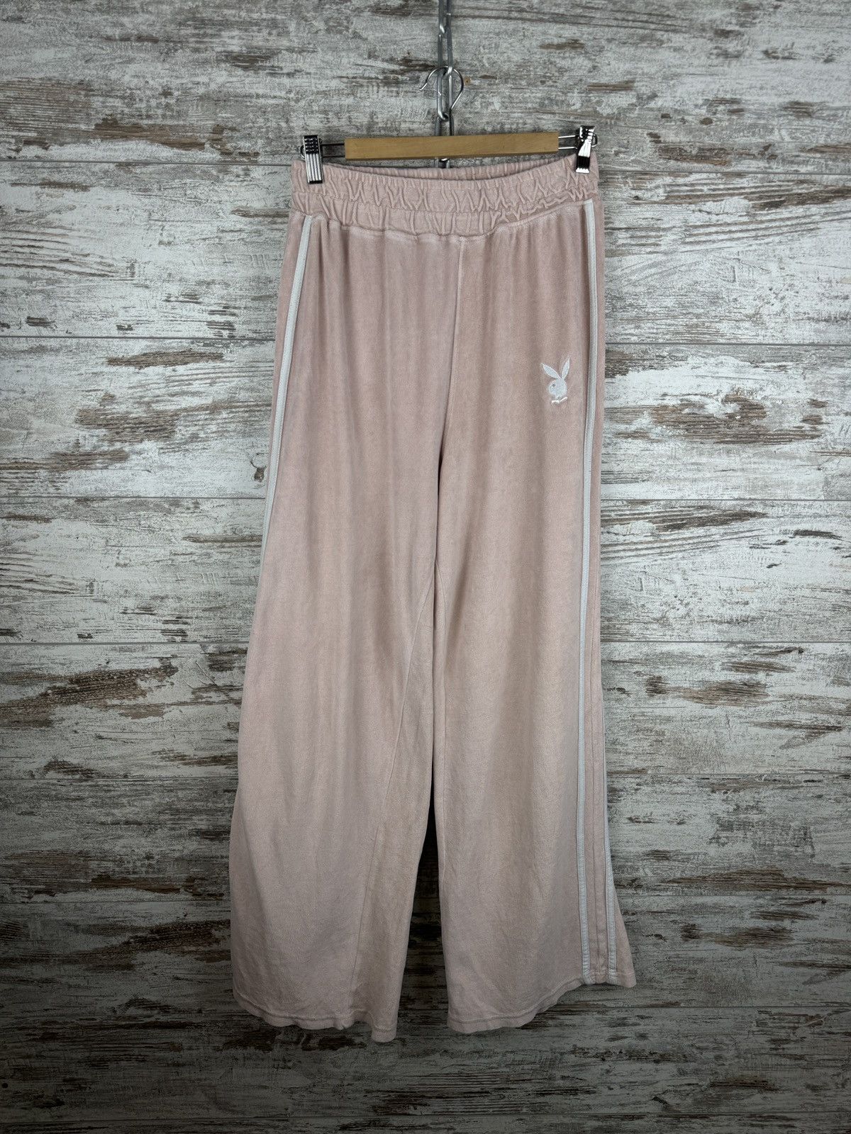Playboy Women’s Playboy Pink pants velvet corduroy y2k big logo Size 34" / US 12 / IT 48 - 2 Thumbnail