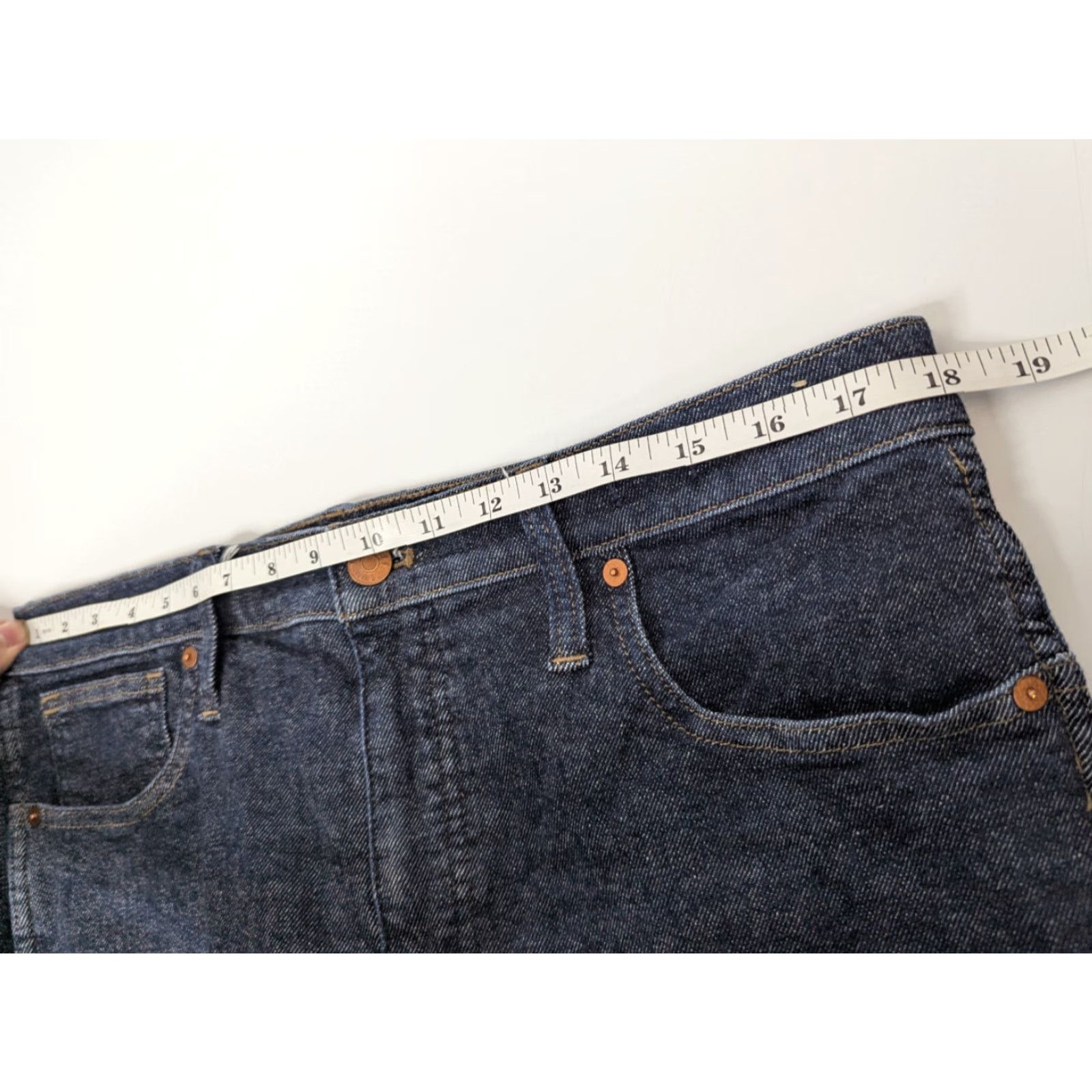 Madewell Madewell Jeans Mid-Rise Ankle Blue Denim 32 Women's Shirt? Size 24" / US 00 / IT 34 - 7 Thumbnail
