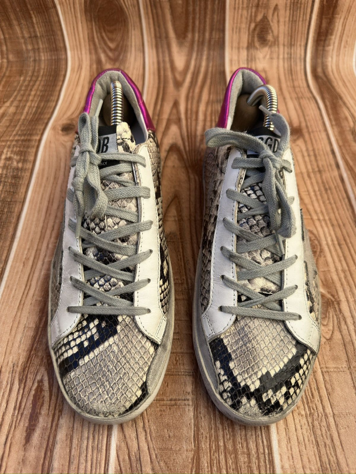 Golden Goose Golden Goose Snake Print Leather Lowtop Sneaks. Size US 7 / EU 40 - 1 Thumbnail