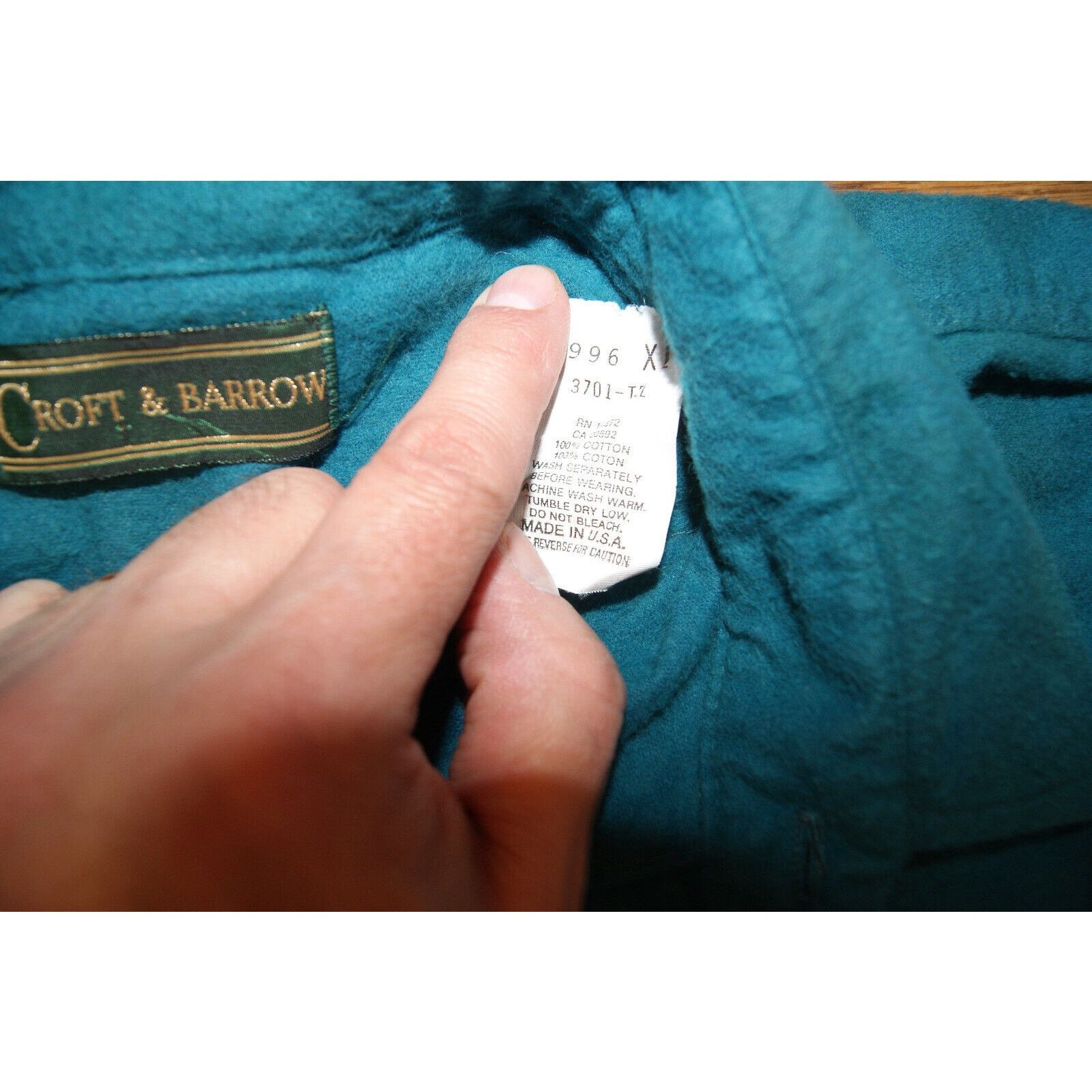 Croft & Barrow VTG Croft & Barrow Cloth Shirt Mens XL Hunt Utility 90s USA Size US XL / EU 56 / 4 - 4 Thumbnail