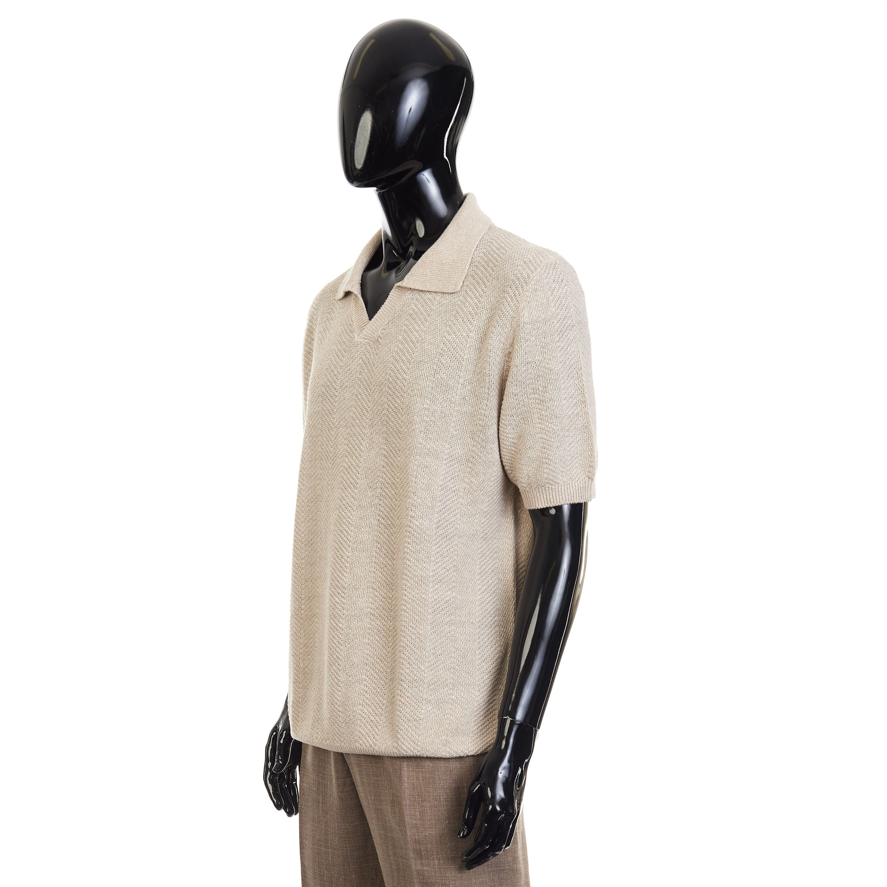 Other Brett Johnson Silk & Linen Buttonless Polo Shirt Size US S / EU 44-46 / 1 - 3 Thumbnail