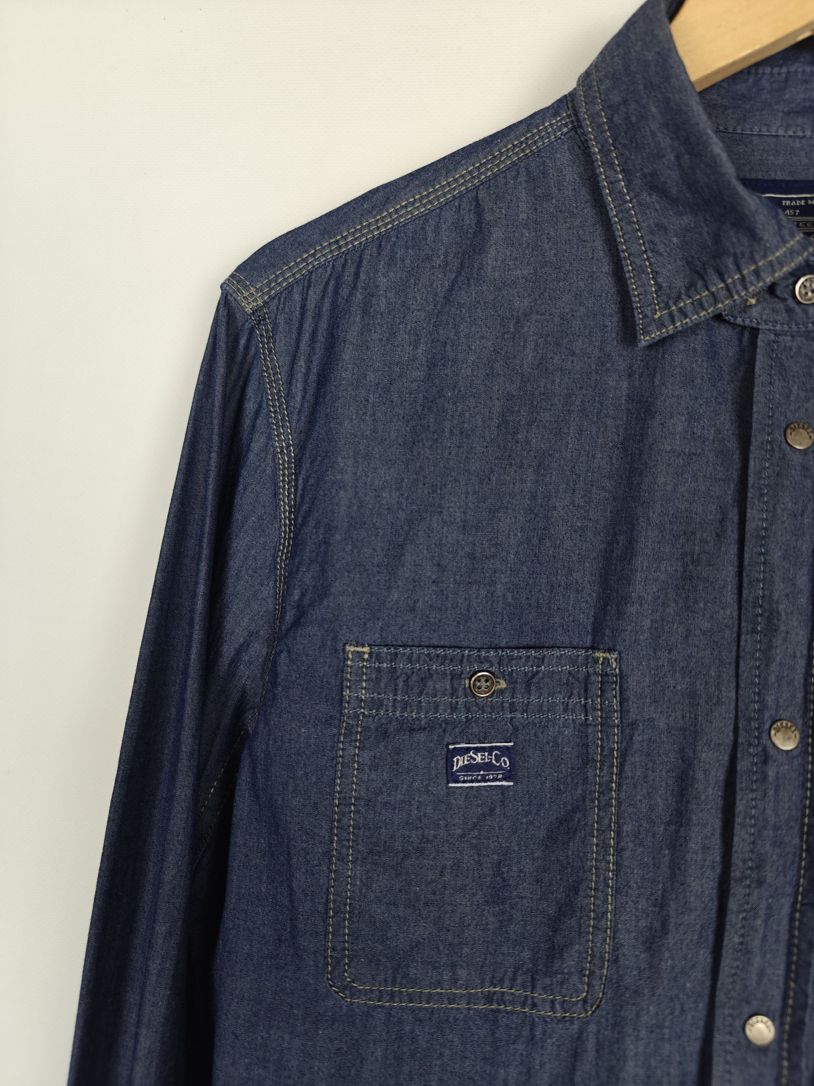Diesel Diesel Industry Denim Shirt Blue size XL Size US XL / EU 56 / 4 - 4 Thumbnail