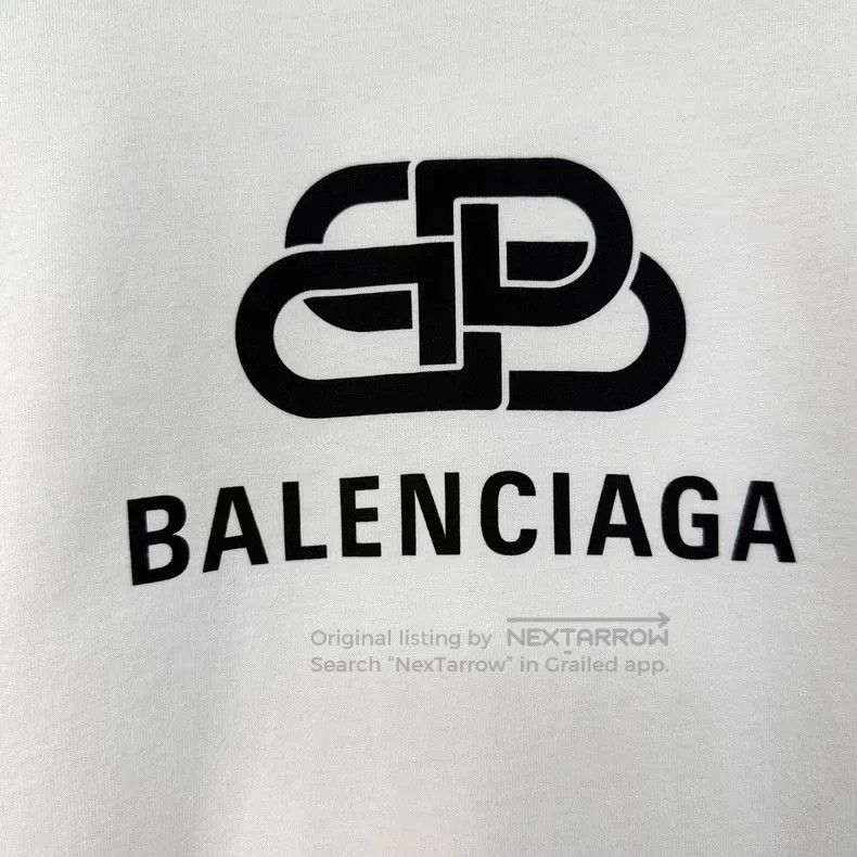 Balenciaga Balenciaga Classic Buckle Logo Printed T-Shirt Size US XS / EU 42 / 0 - 6 Thumbnail