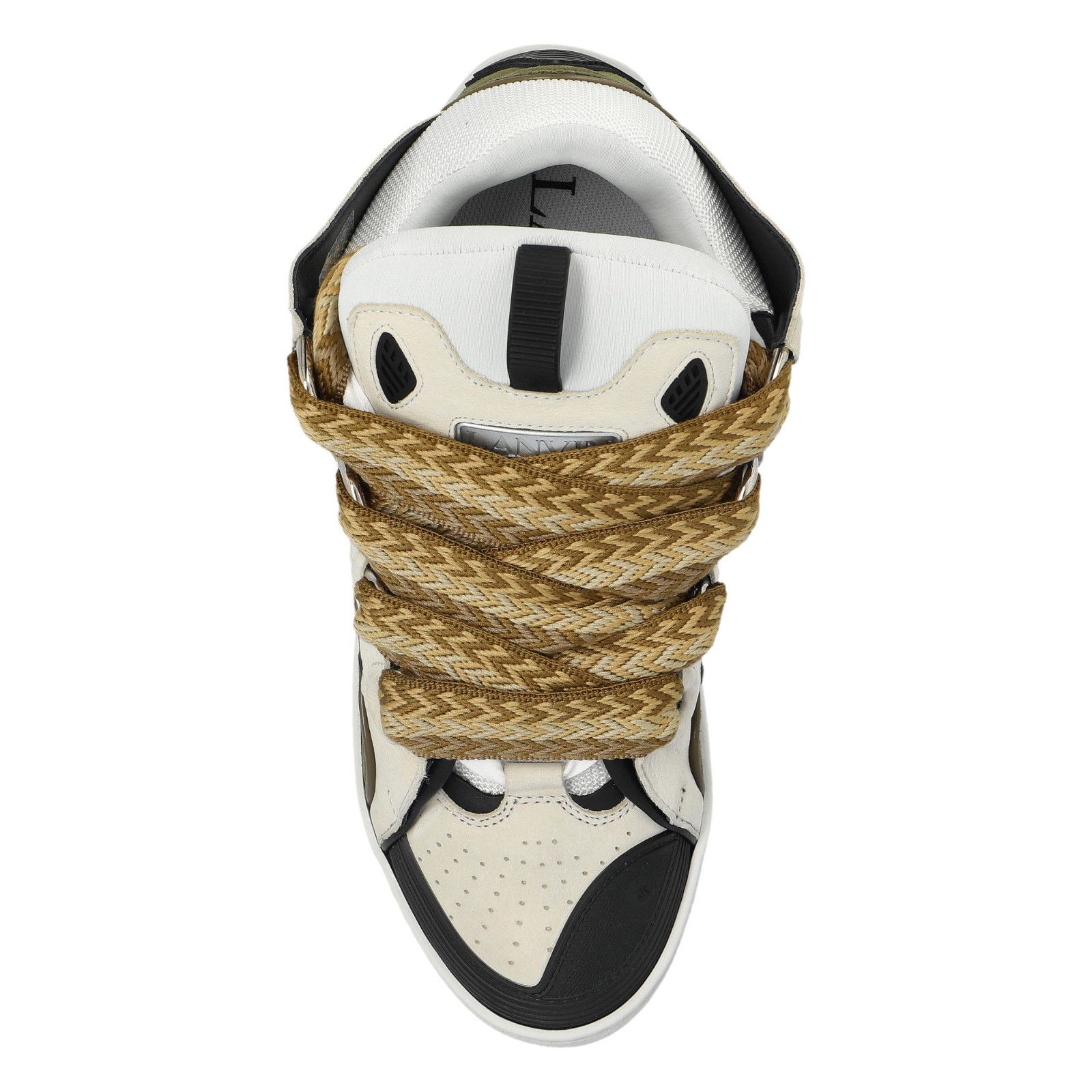 Lanvin LANVIN Curb Oversized Cream Leather Sneakers New & Authentic Size US 8 / EU 41 - 4 Thumbnail