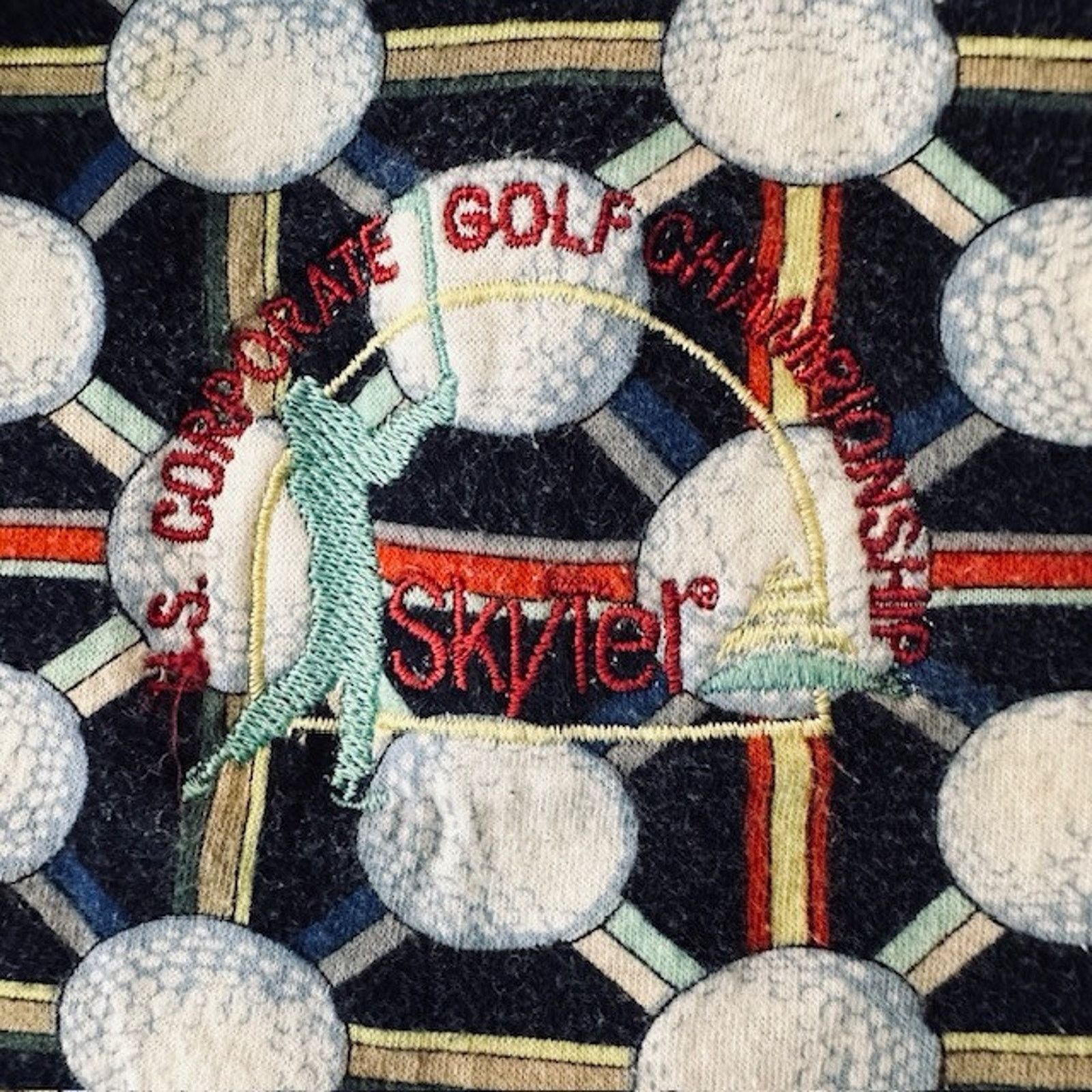 Nicole Miller Nicole Miller Golf Polo Shirt 2XL Navy Blue Golf Ball Design Size US XXL / EU 58 / 5 - 4 Thumbnail