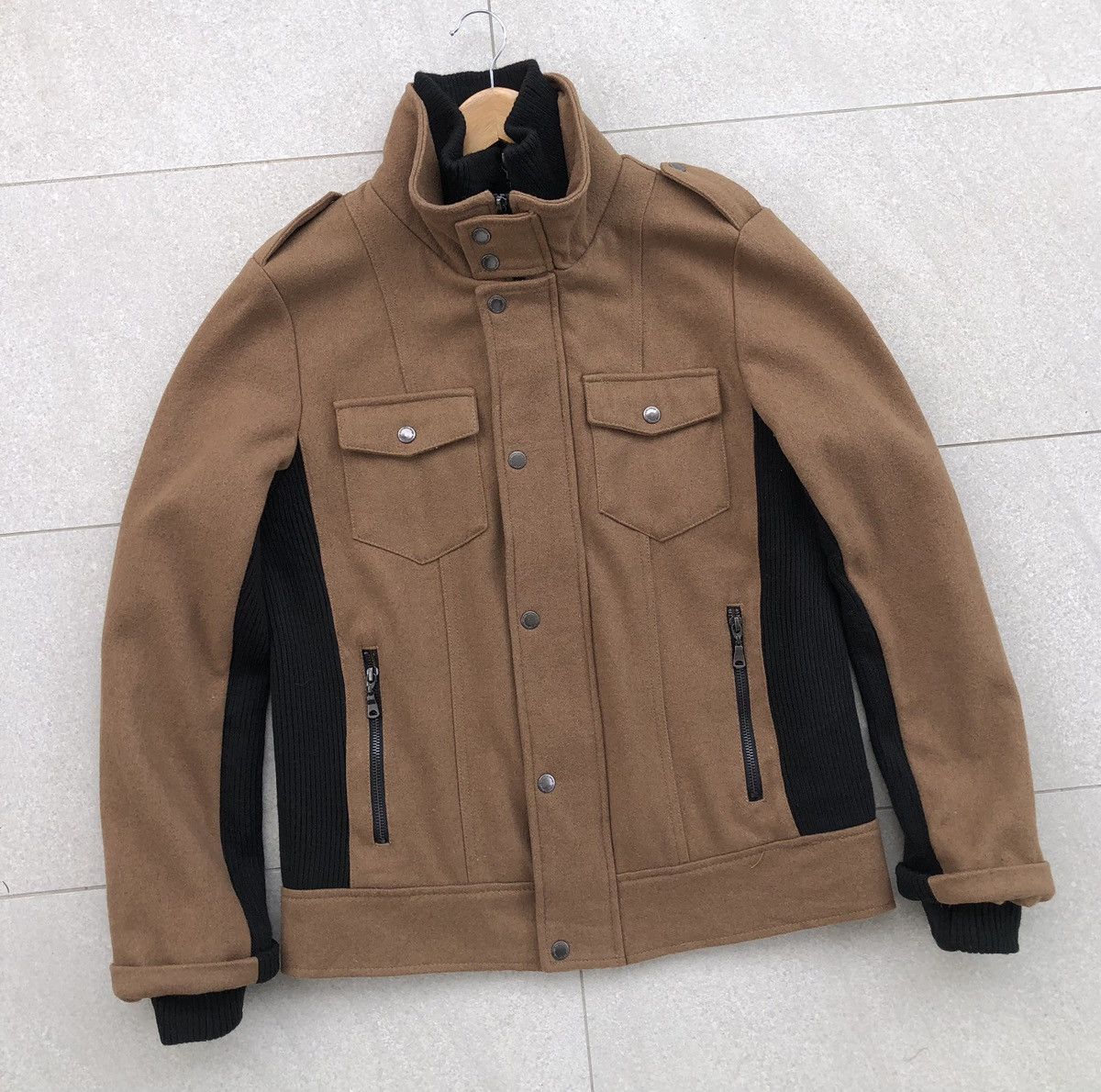 semanticdesign Japanese Brand Semantic Design Black Rip Wool Jacket Size US M / EU 48-50 / 2 - 2 Thumbnail