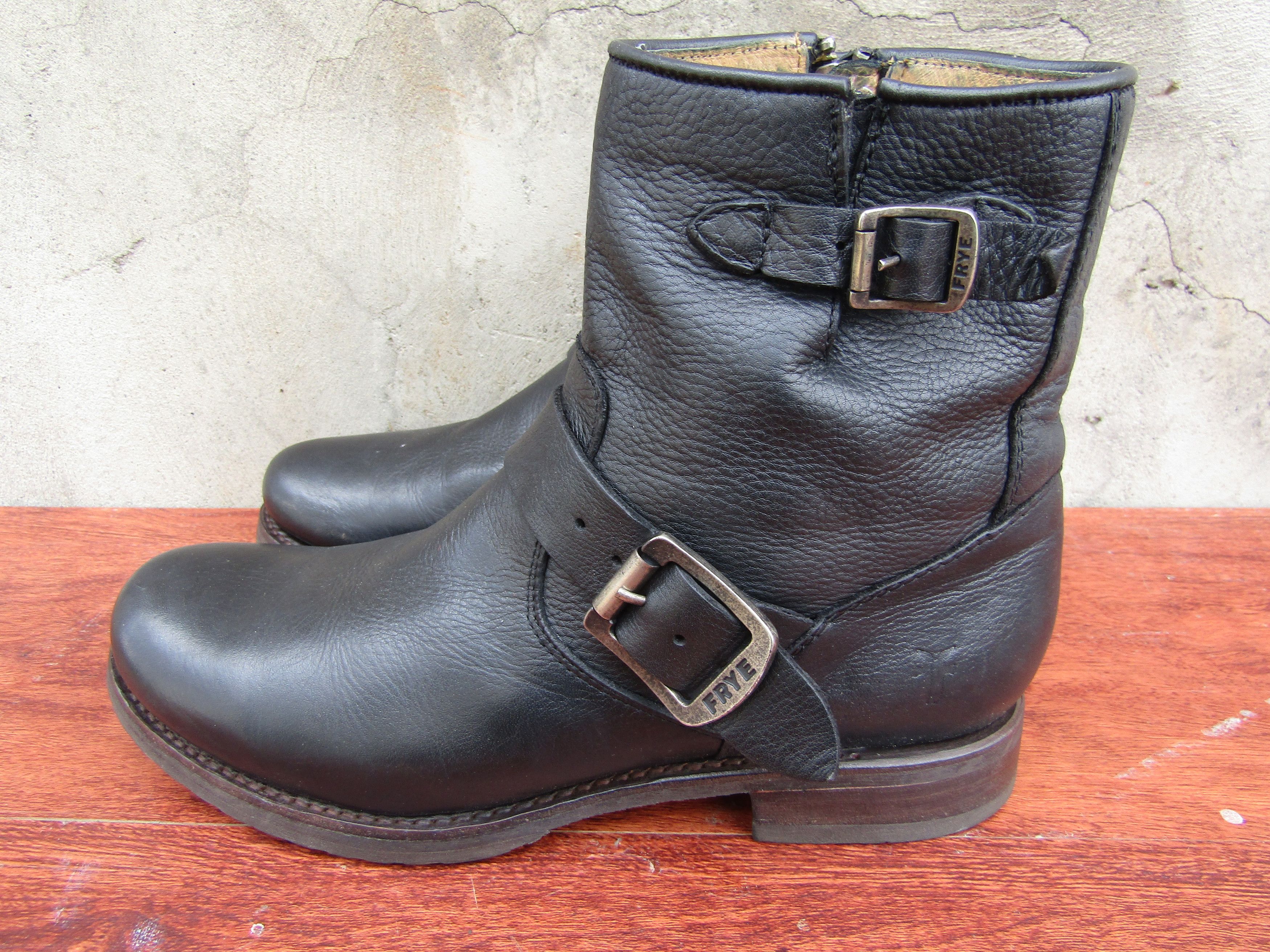 Frye FRYE Boots Womens 'Veronica' Short Leather Slouchy Moto Size US 8 / IT 38 - 7 Thumbnail