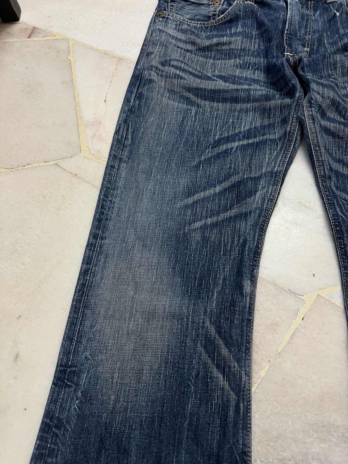 Edwin 💥Flare💥Vintage Edwin 503 Clawmark Mudwash Jean Size US 34 / EU 50 - 7 Thumbnail