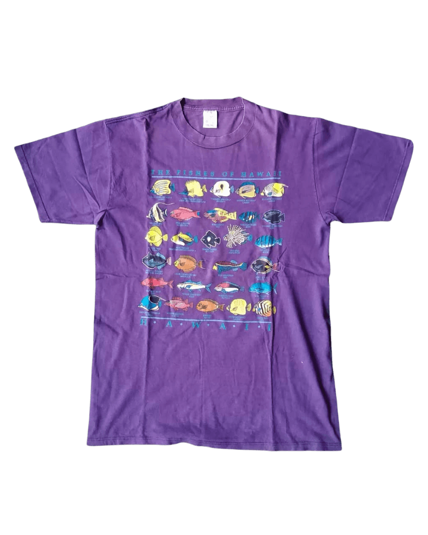 Vintage Vintage The Fishes of Hawaii Art Purple Graphic Tees Size US L / EU 52-54 / 3 - 1 Thumbnail