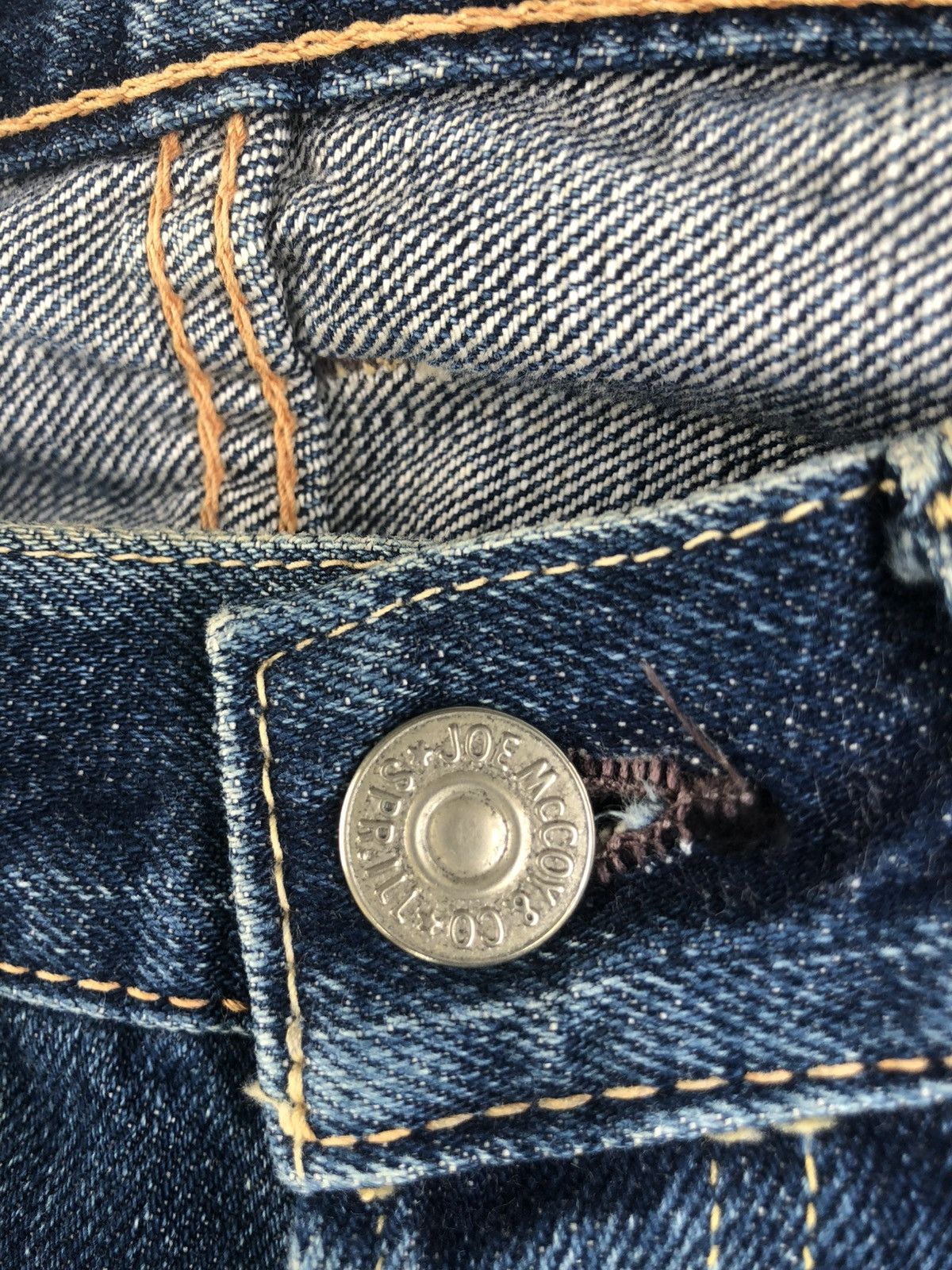 The Real McCoy's Joe Mccoy 906 Selvedge Denim Mudwash Distressed Ripped Size US 30 / EU 46 - 22 Thumbnail