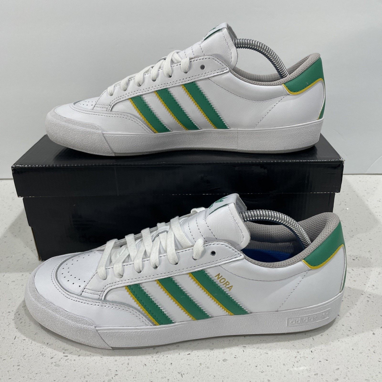 adidas Originals Nora White Green Men's Sz 10