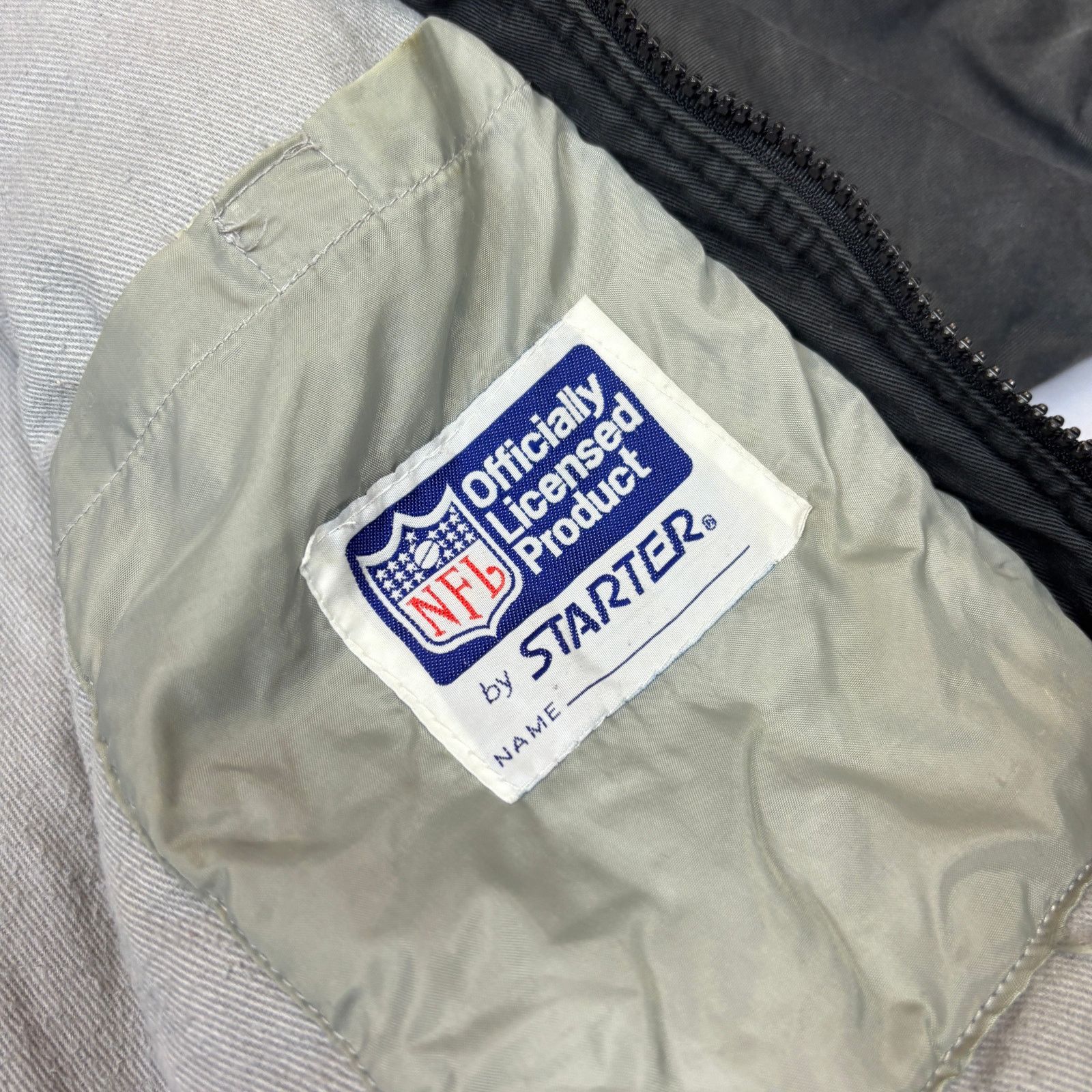 Starter Vintage Starter Raiders Cotton Jacket Mens Medium Distressed Size US M / EU 48-50 / 2 - 11 Thumbnail