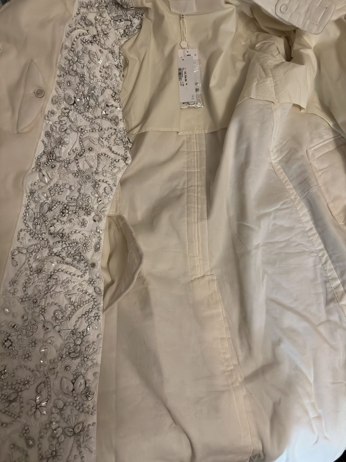 Maison Margiela Maison Margiela Artisanal SS22 Embroidered White Toile Coat Size US L / EU 52-54 / 3 - 15 Thumbnail
