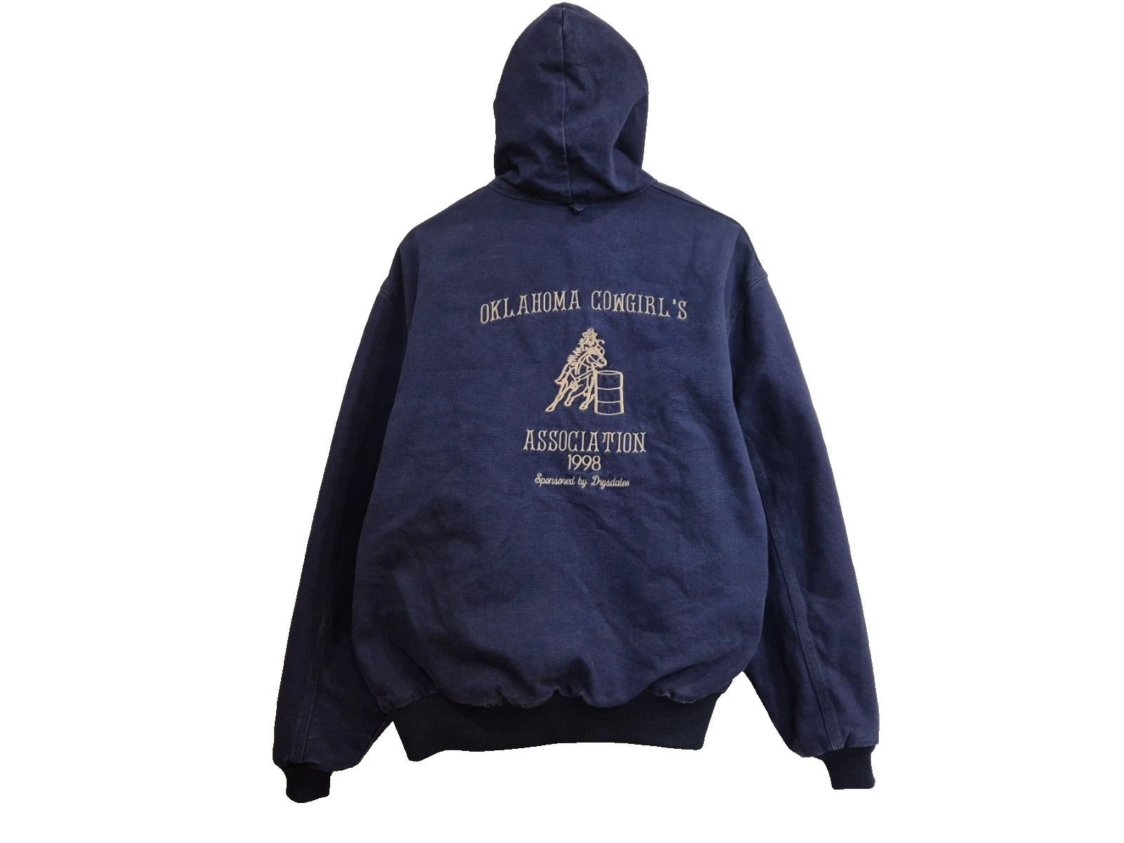 Carhartt VTG 90s Carhartt JR102 Navy Active Jacket Oklahoma Cowgirl’s Size US XXL / EU 58 / 5 - 1 Thumbnail