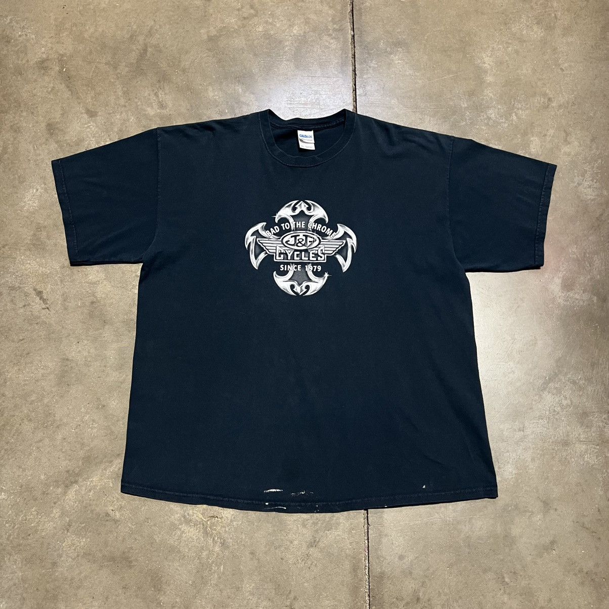 Vintage Vintage JP Cycles Motorcycle T shirt Chrome Biker Boxy Y2K Size US XXL / EU 58 / 5 - 6 Thumbnail