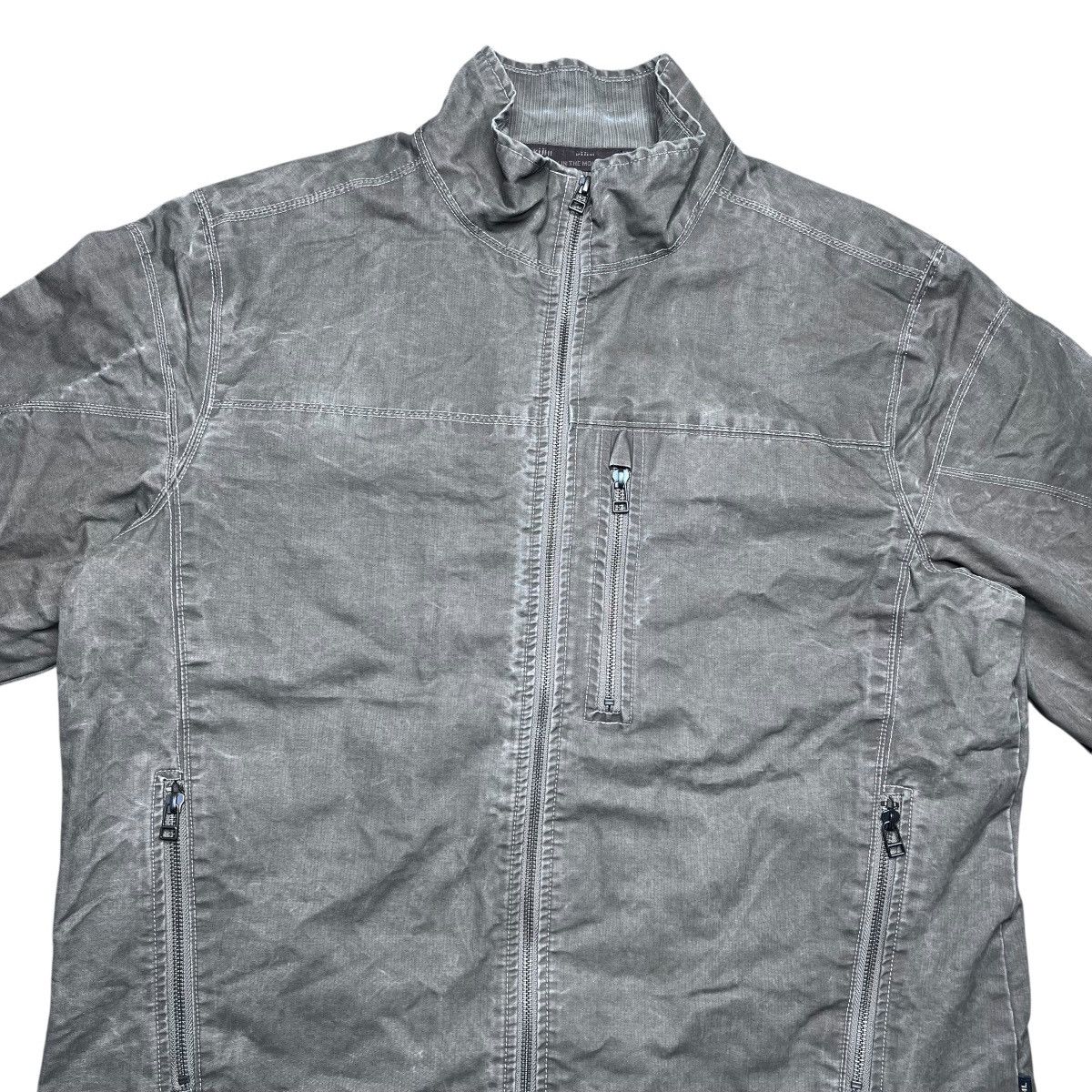 Kuhl Kuhl Mens Burr Vintage Patina Dye Canvas Fleece Lined Jacket Size US XL / EU 56 / 4 - 6 Thumbnail