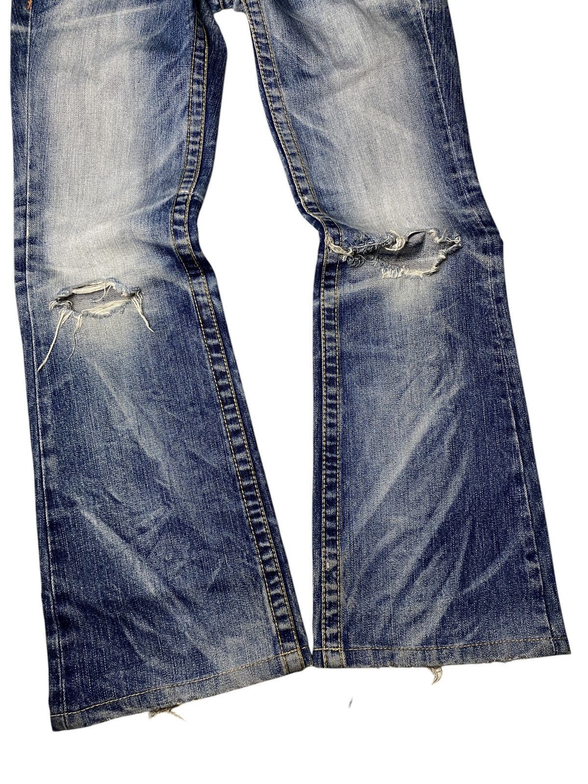 If Six Was Nine 2000's Lolita Seawash Multizip Flared Jeans Size US 28 / EU 44 - 7 Thumbnail