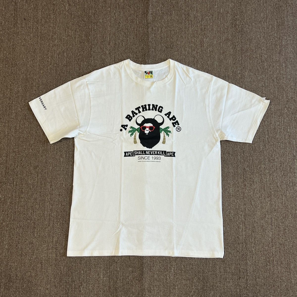 Bape 1st Anniversary Los Angeles Reopen Tee in White, Men’s (Size Xxl)